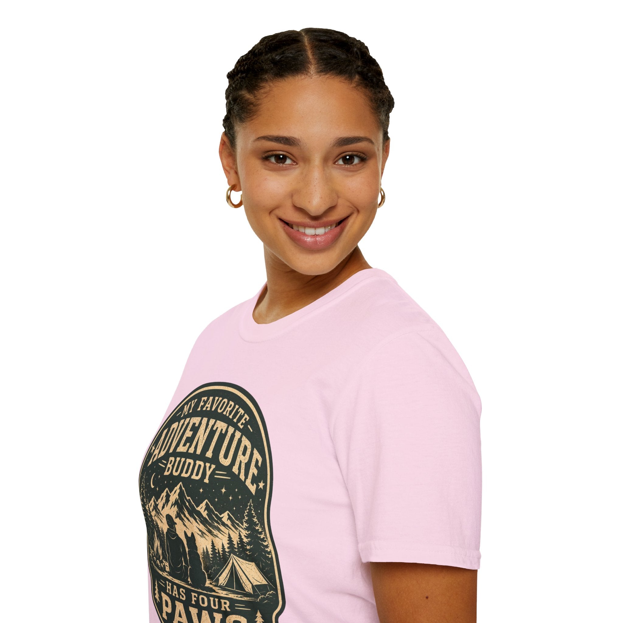 Copy of Unisex Softstyle My Favorite Adventure Has Paws T-Shirt