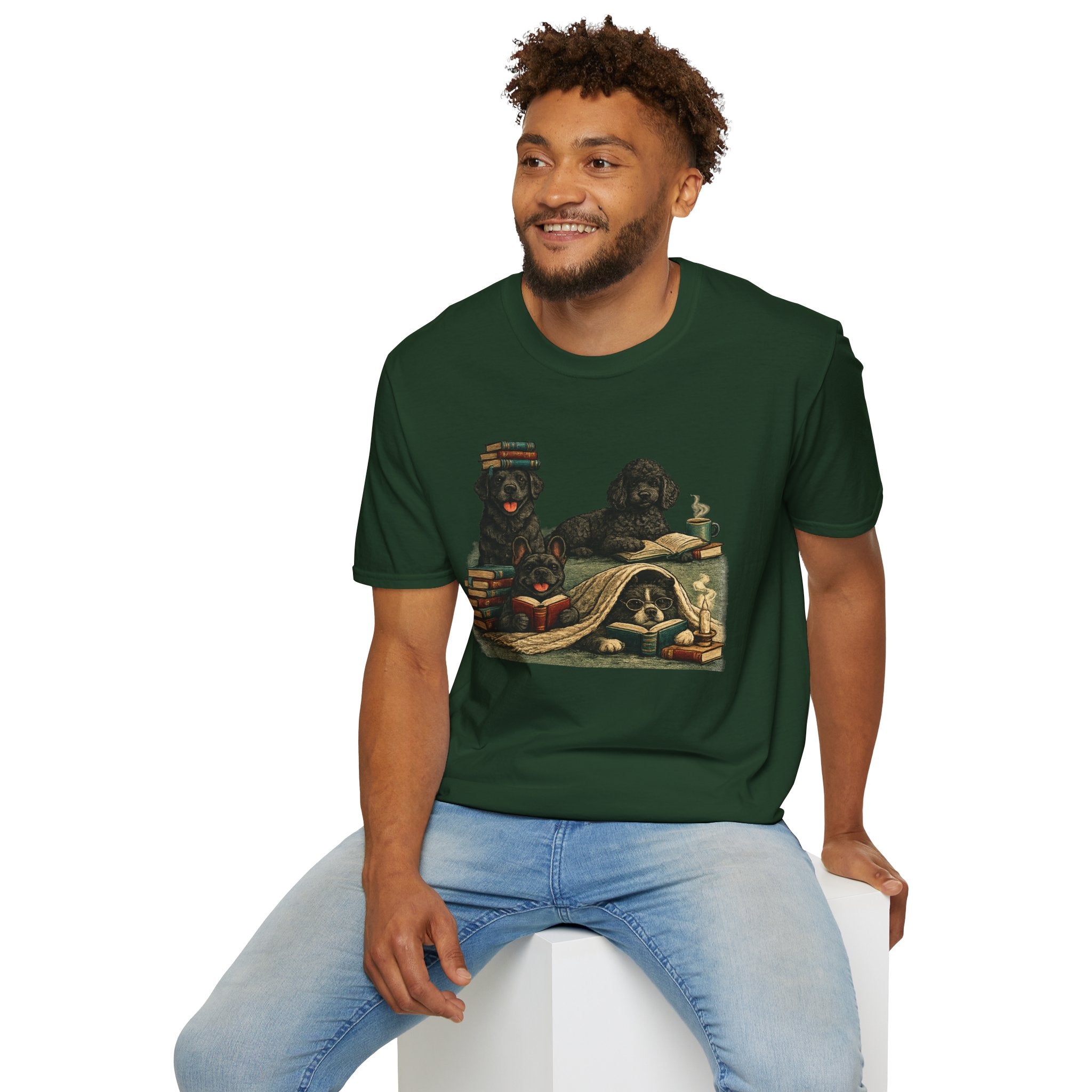 Copy of Unisex Softstyle Black Dog Library T-Shirt