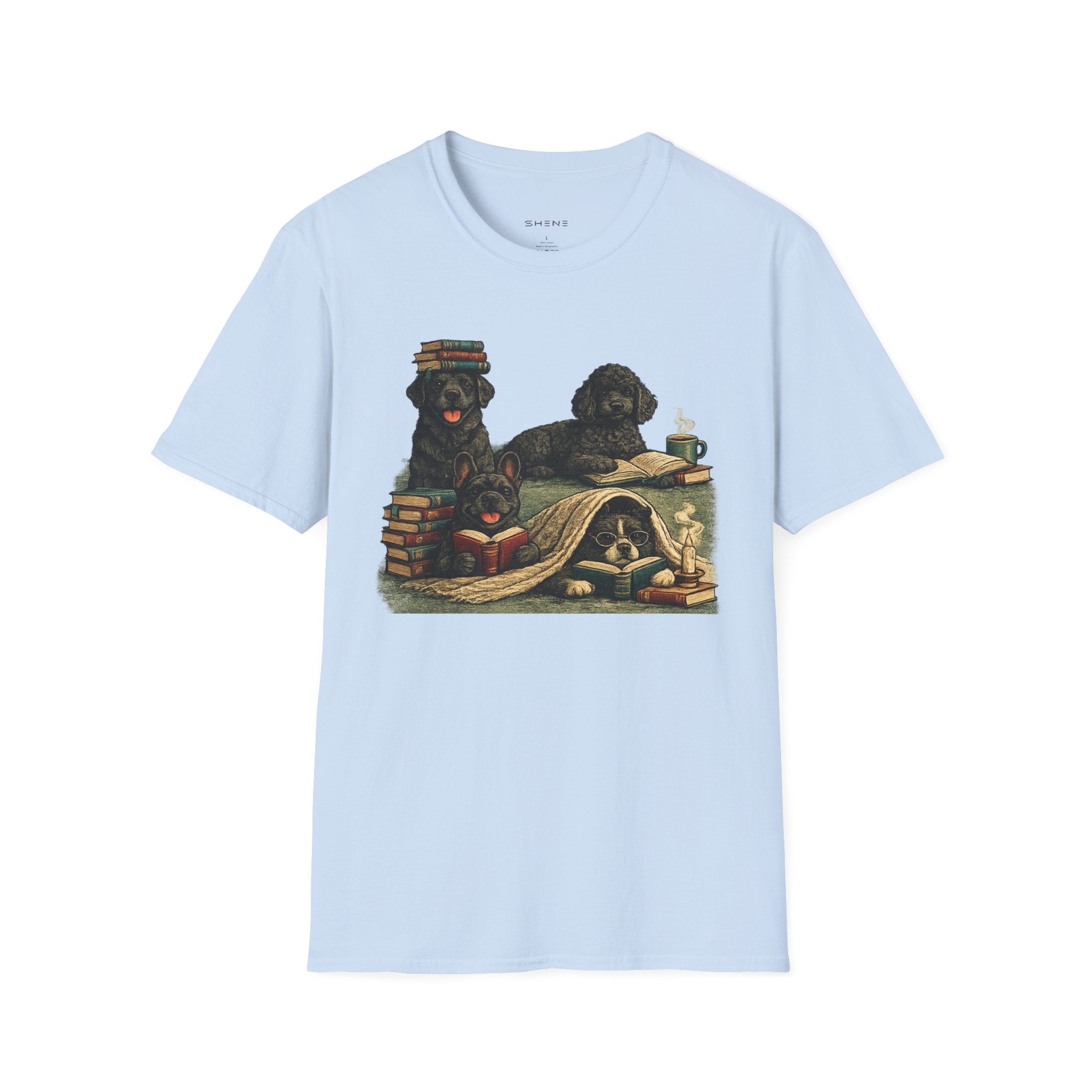 Copy of Unisex Softstyle Black Dog Library T-Shirt