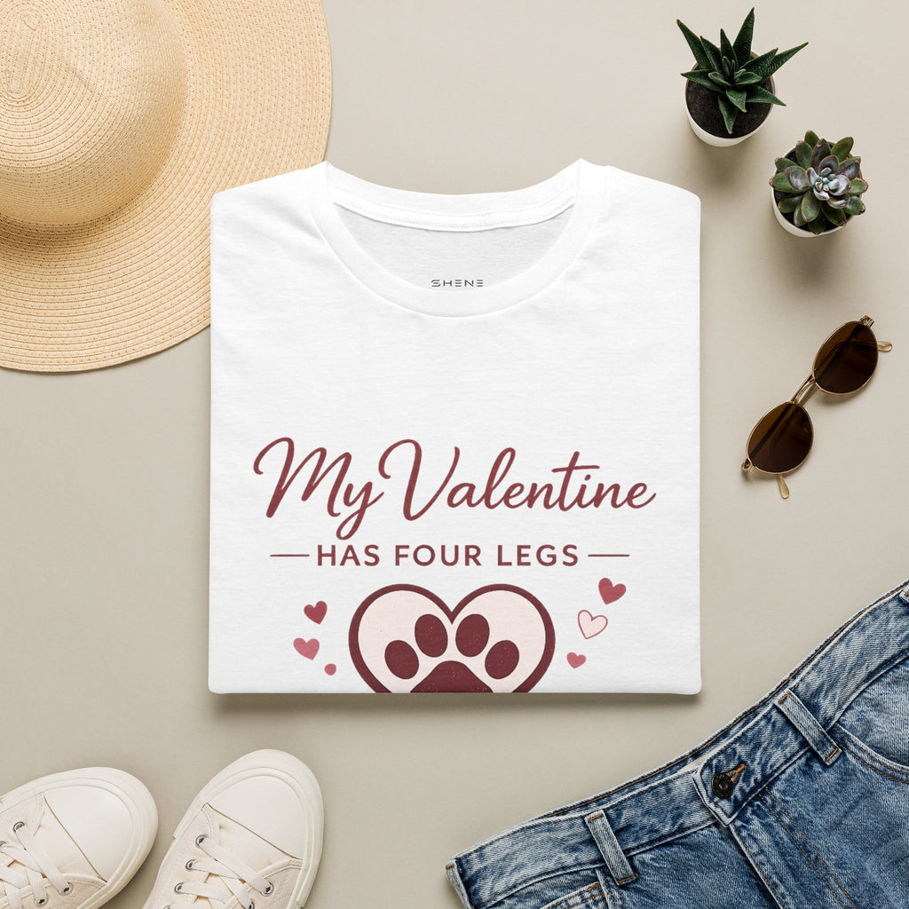 Copy of Unisex Softstyle My valentine has four leg T-Shirt
