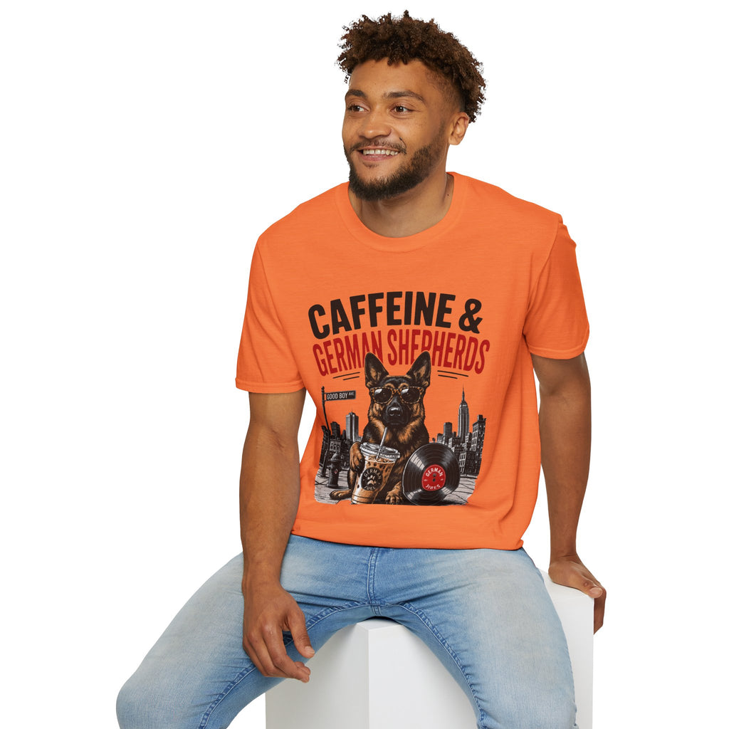 Copy of Unisex Softstyle German Shephed Caffeine Fuel T-Shirt