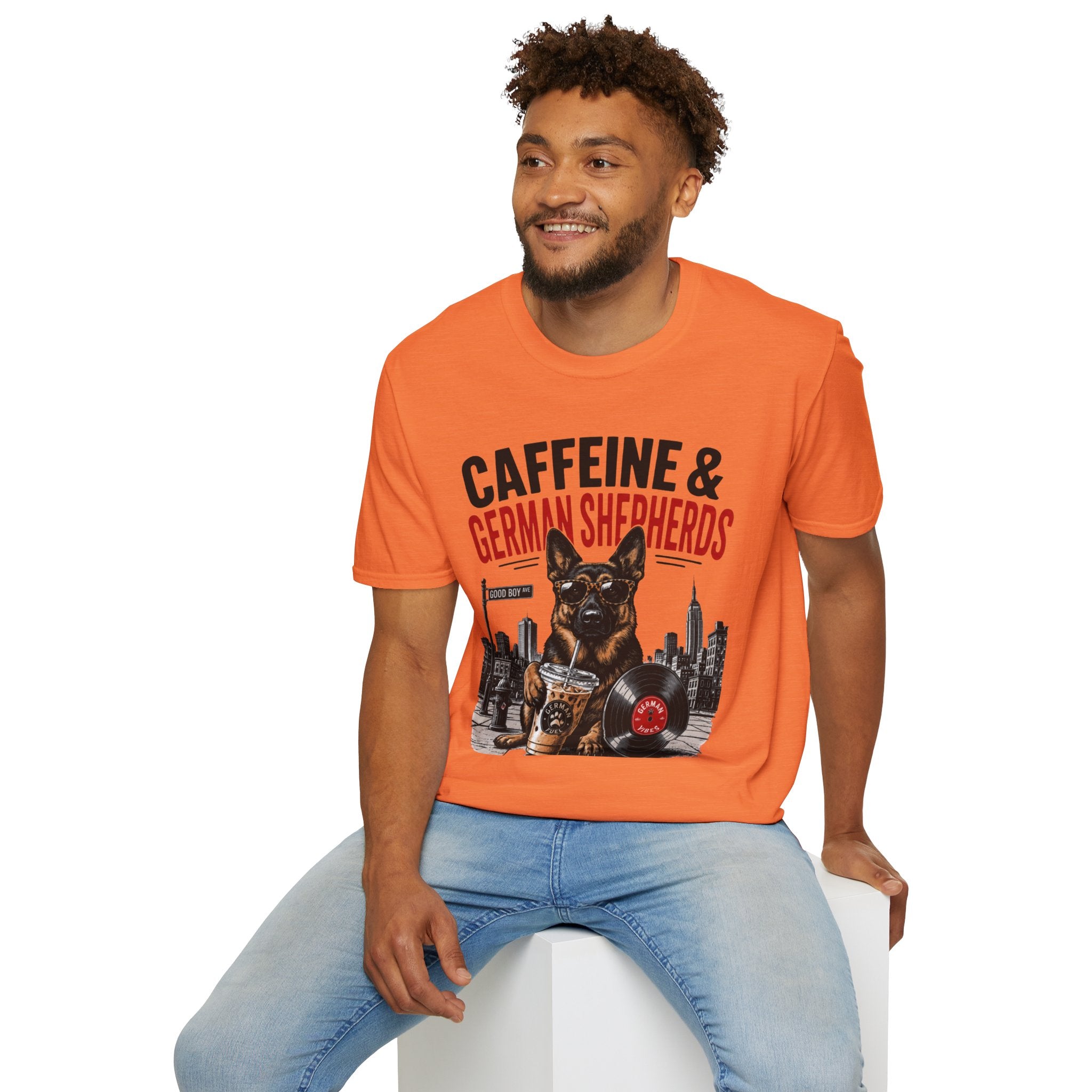 Copy of Unisex Softstyle German Shephed Caffeine Fuel T-Shirt