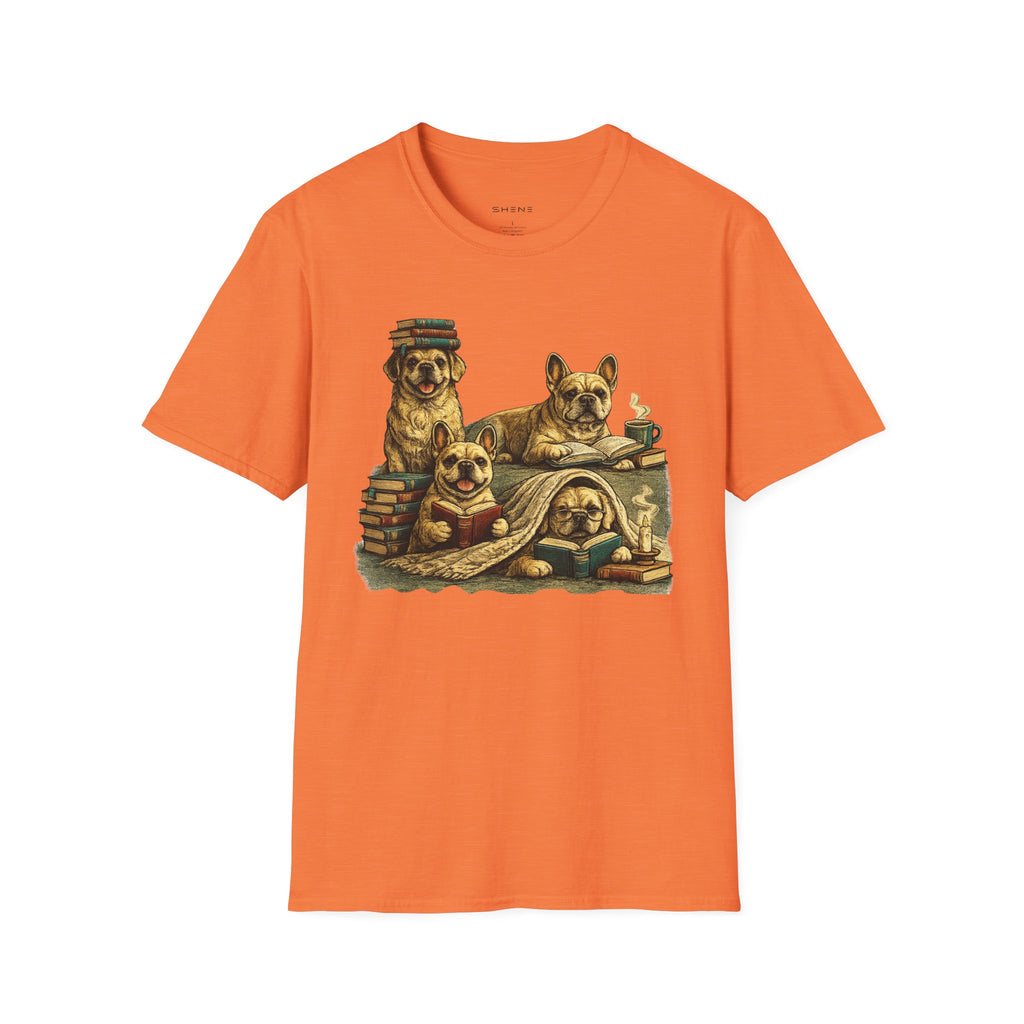 Copy of Unisex Softstyle French Dog Library T-Shirt