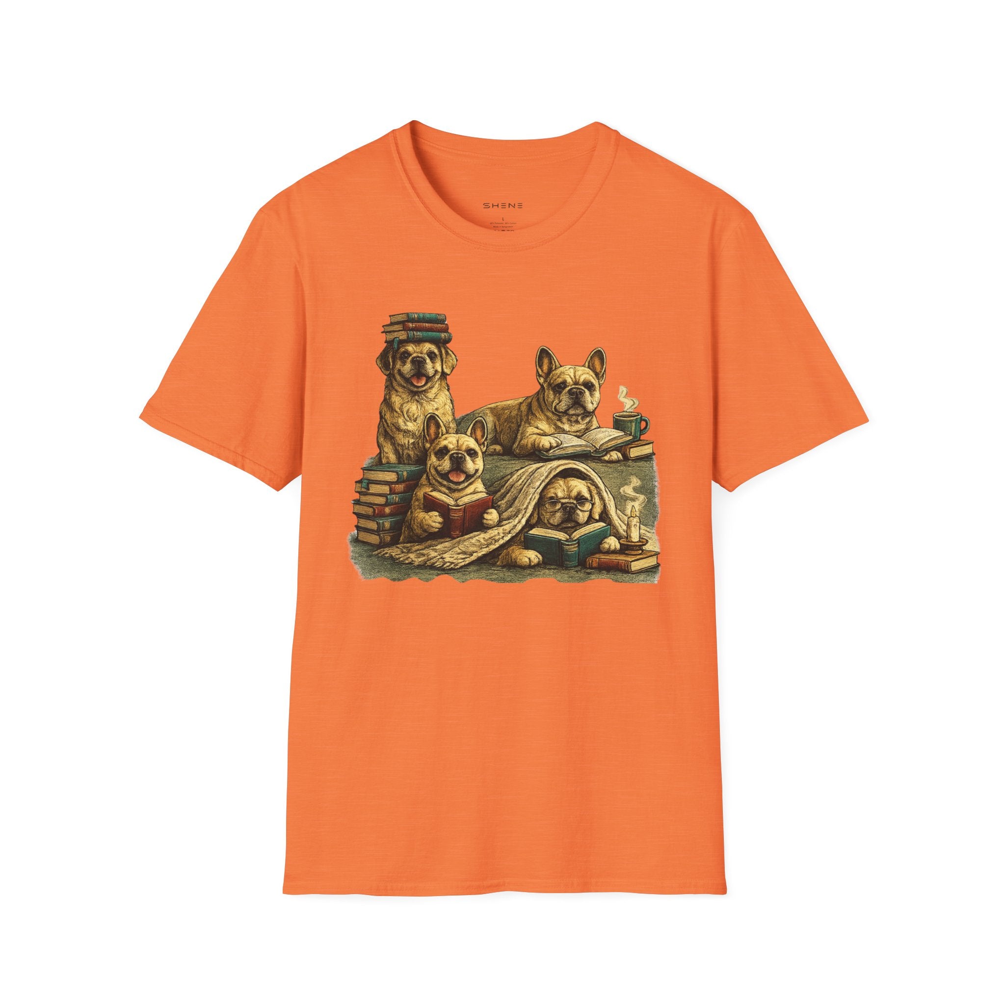 Copy of Unisex Softstyle French Dog Library T-Shirt