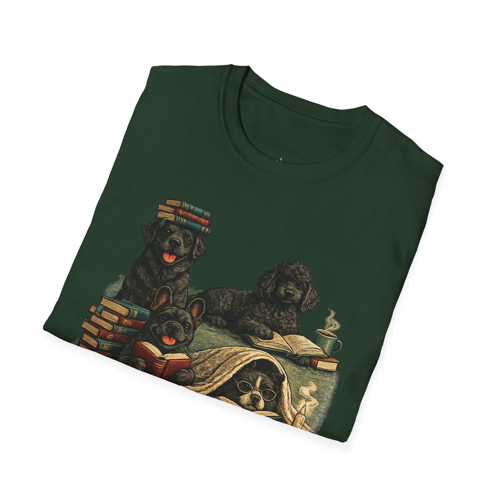 Copy of Unisex Softstyle Black Dog Library T-Shirt