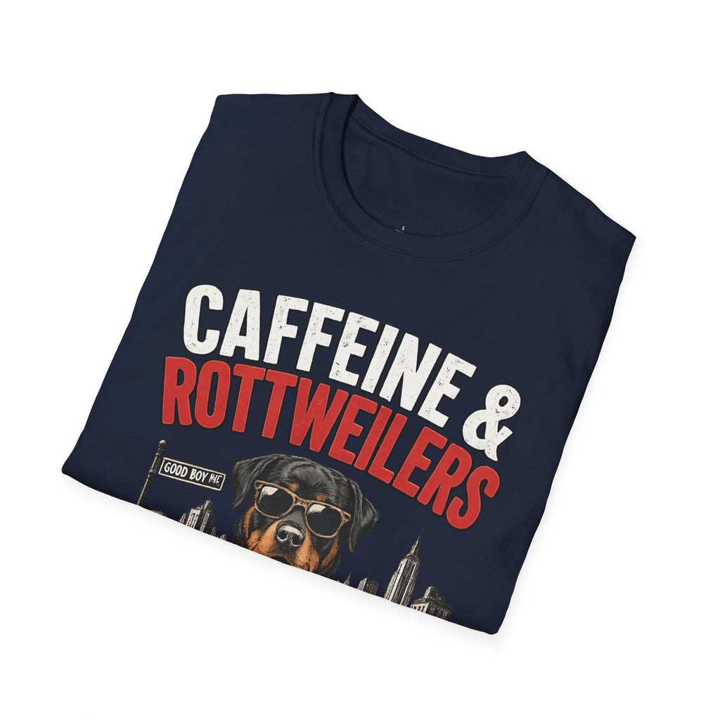 Unisex Softstyle Rottweiler Caffeine Fuel  T-Shirt