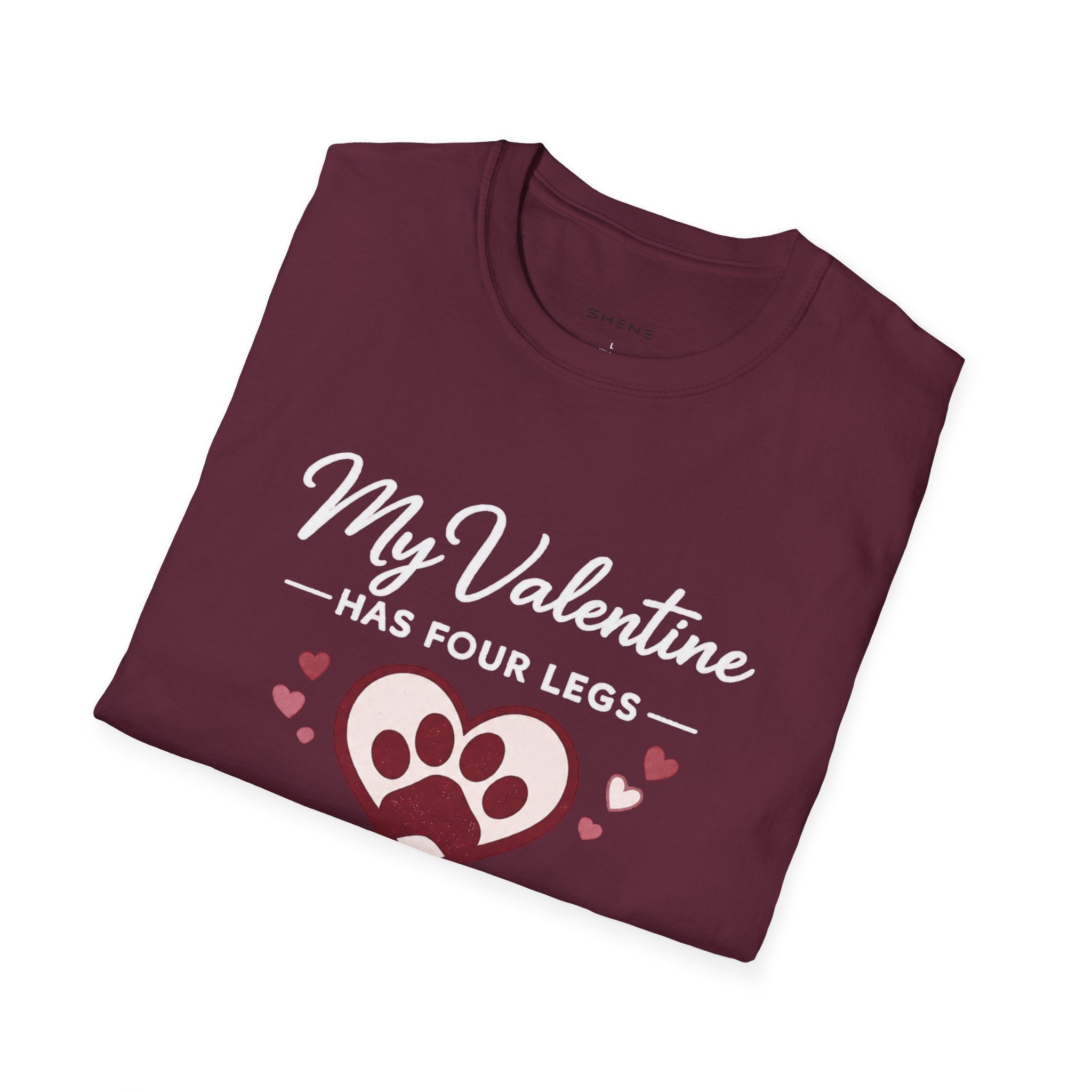 Copy of Unisex Softstyle My valentine has four leg T-Shirt