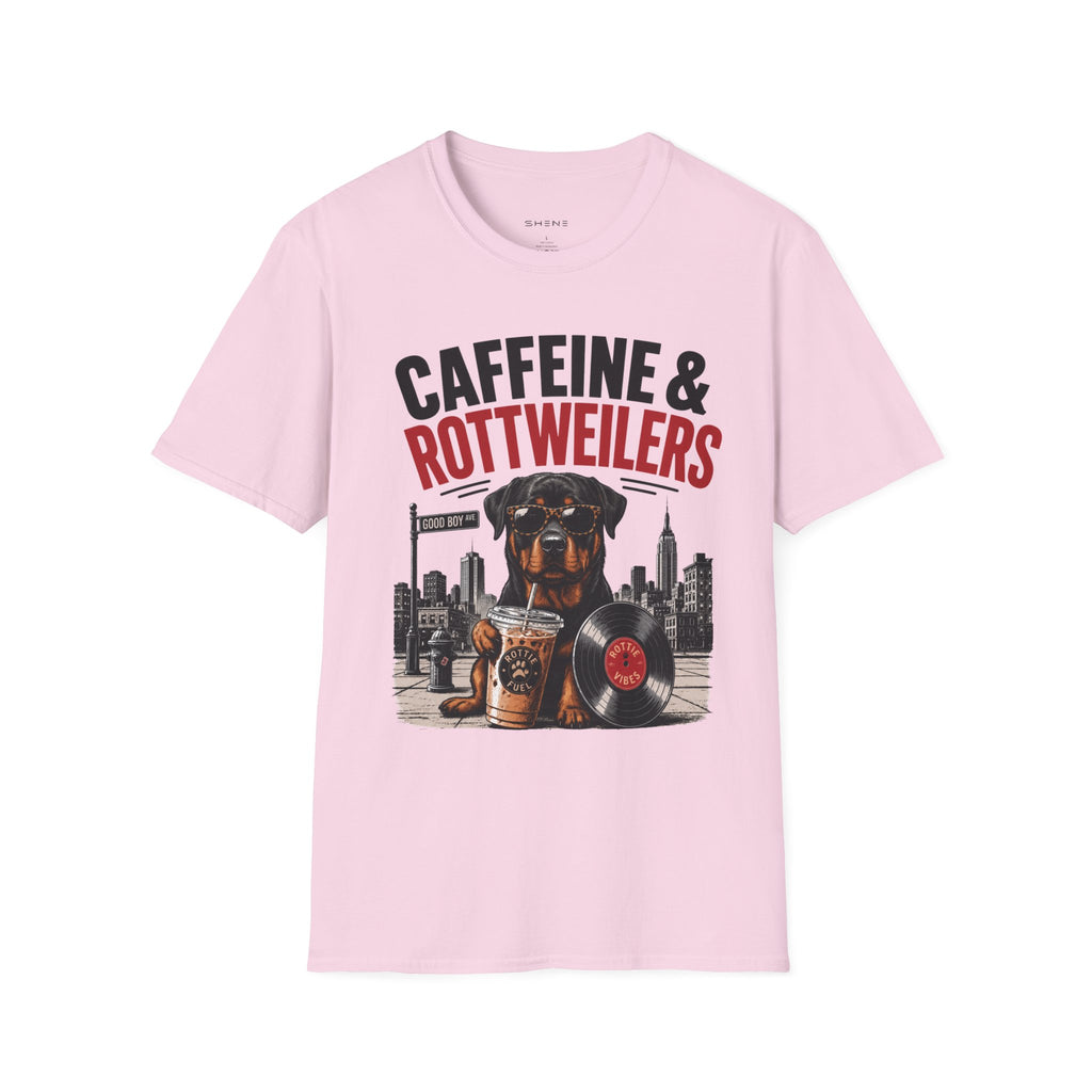 Unisex Softstyle Rottweiler Caffeine Fuel  T-Shirt