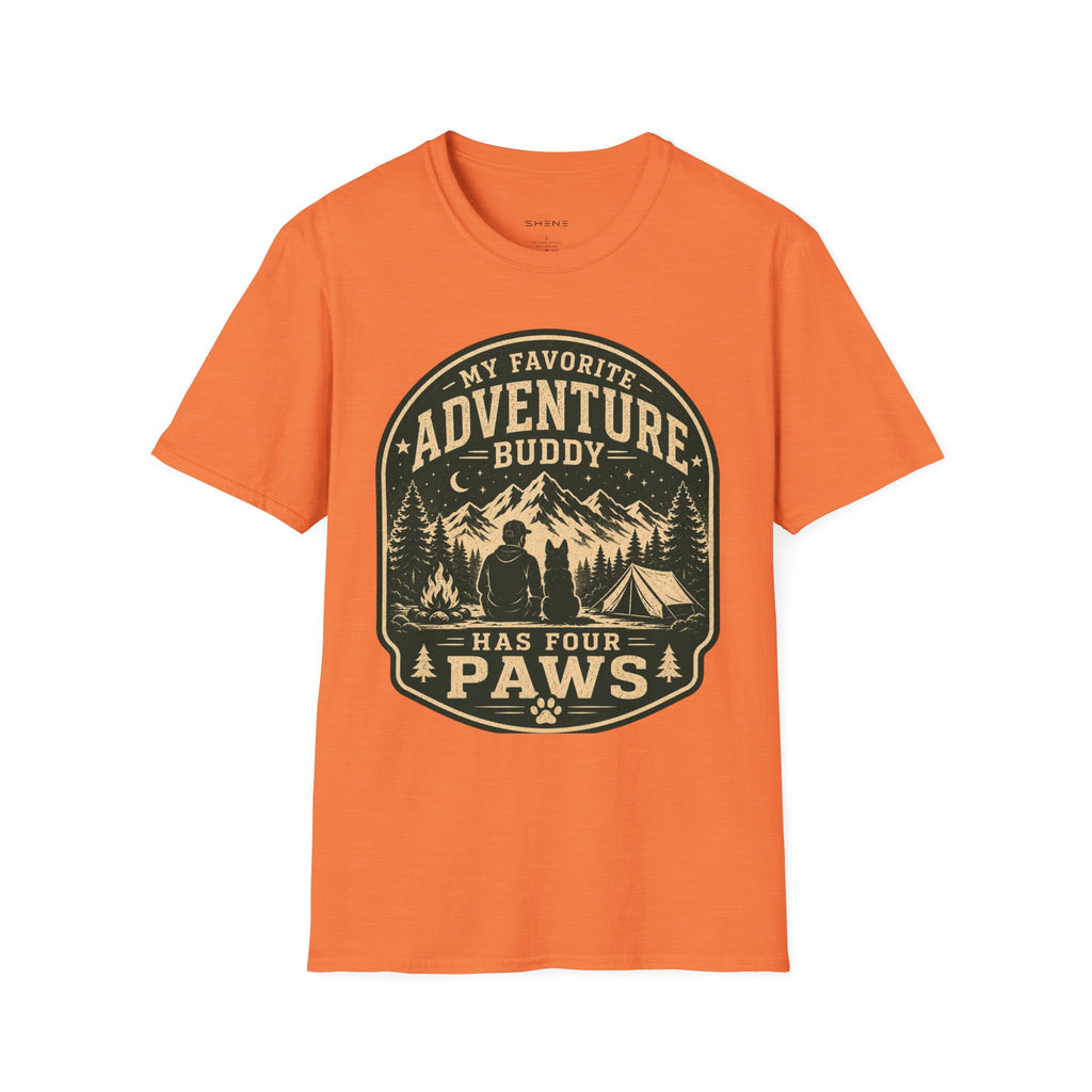 Copy of Unisex Softstyle My Favorite Adventure Has Paws T-Shirt