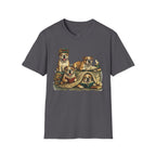 Copy of Copy of Copy of Unisex Softstyle Frenchi Library Four Dog T-Shirt