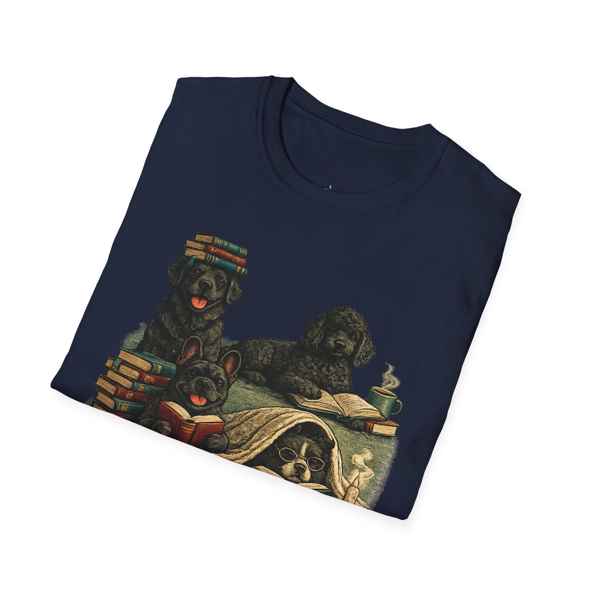 Copy of Unisex Softstyle Black Dog Library T-Shirt