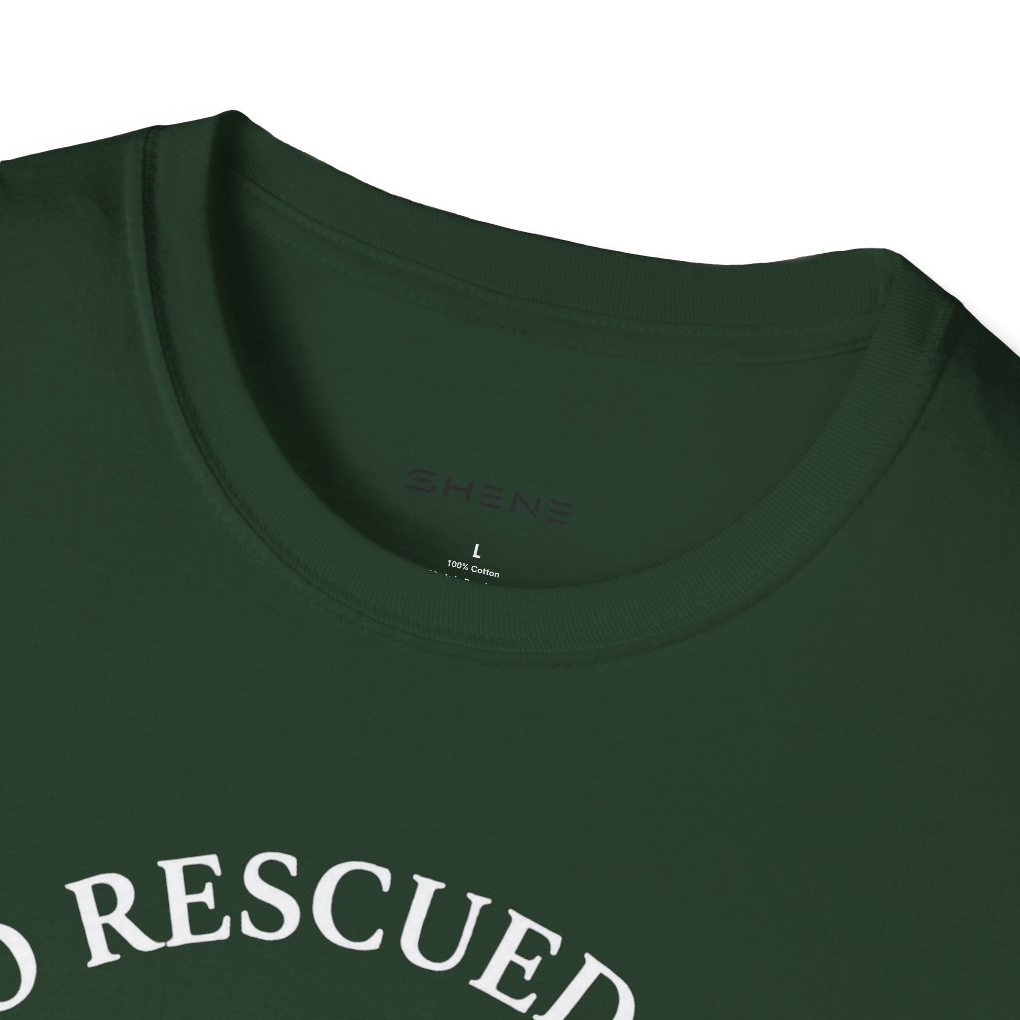 Copy of Copy of Unisex Softstyle Who Rescued Who T-Shirt