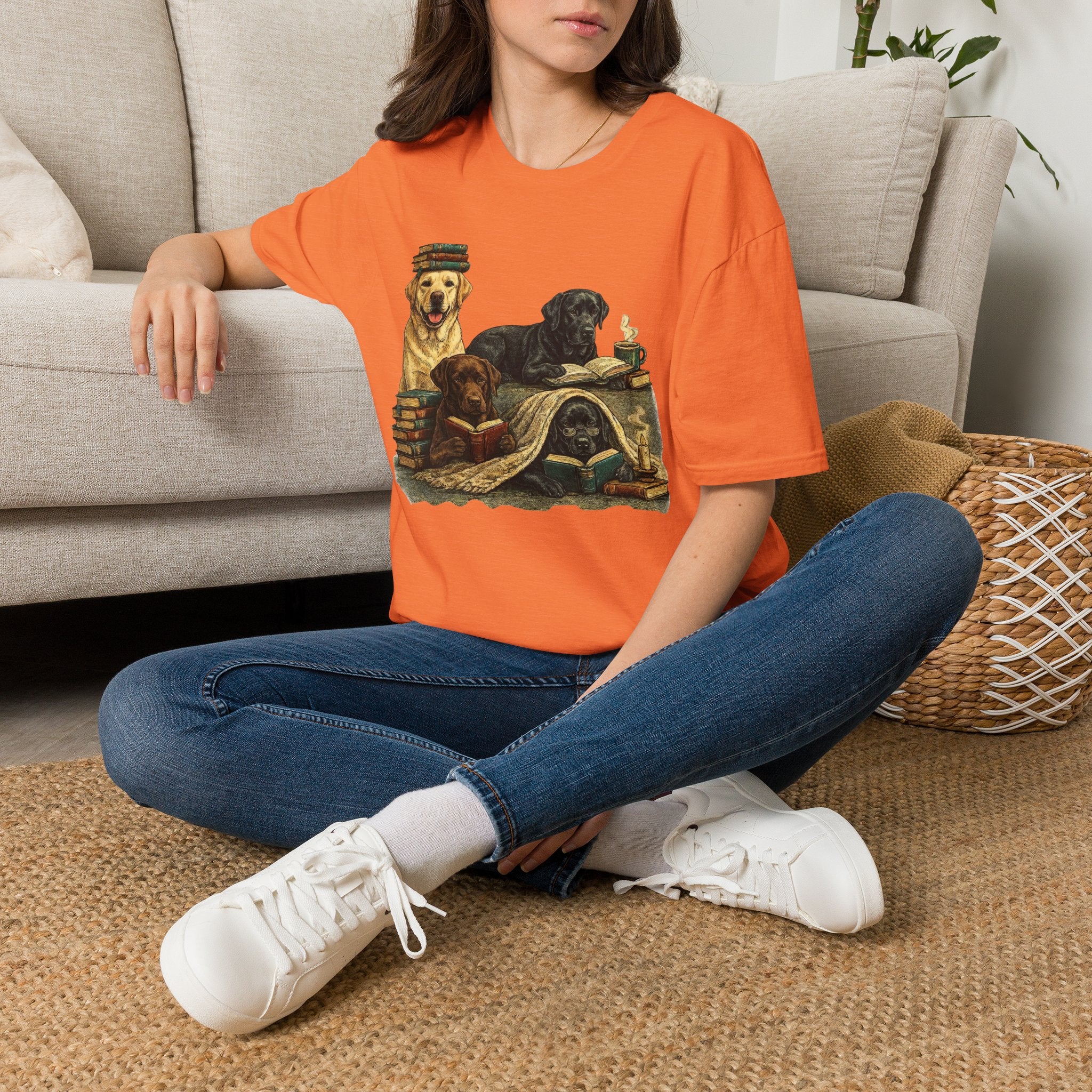 Copy of Unisex Softstyle Labador Library Four Dog T-Shirt