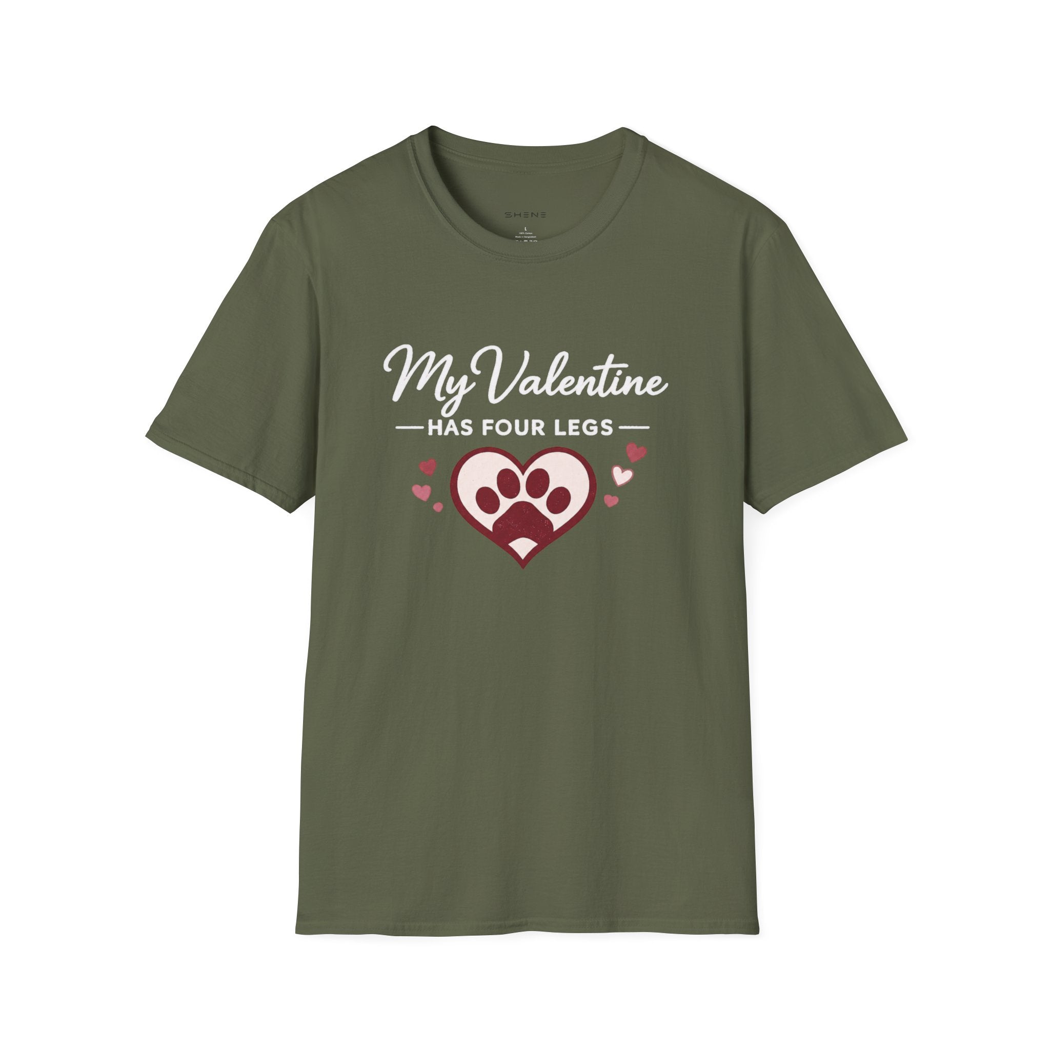 Copy of Unisex Softstyle My valentine has four leg T-Shirt