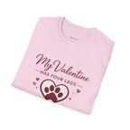 Copy of Unisex Softstyle My valentine has four leg T-Shirt