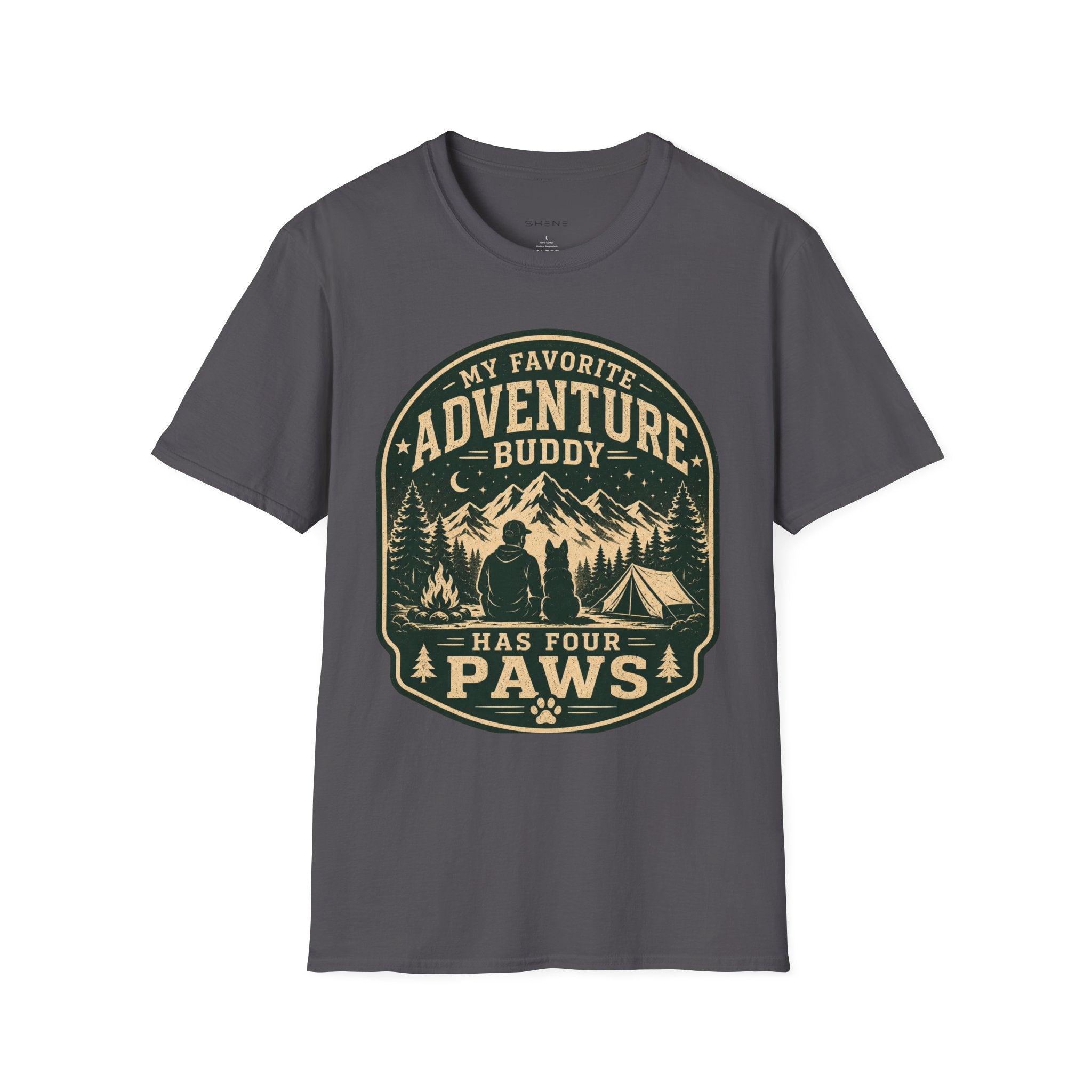 Copy of Unisex Softstyle My Favorite Adventure Has Paws T-Shirt