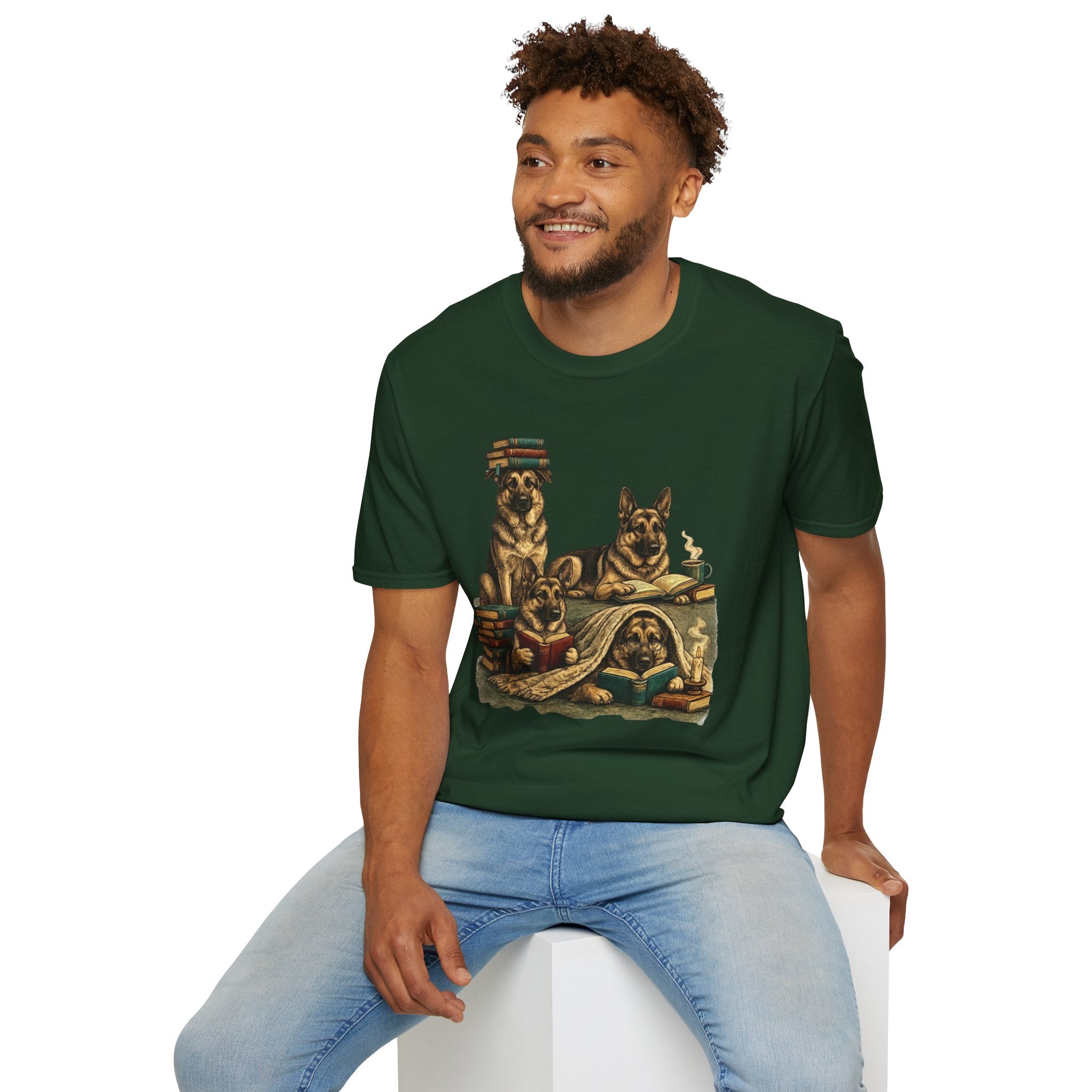 Copy of Unisex Softstyle German Shepherd Library T-Shirt