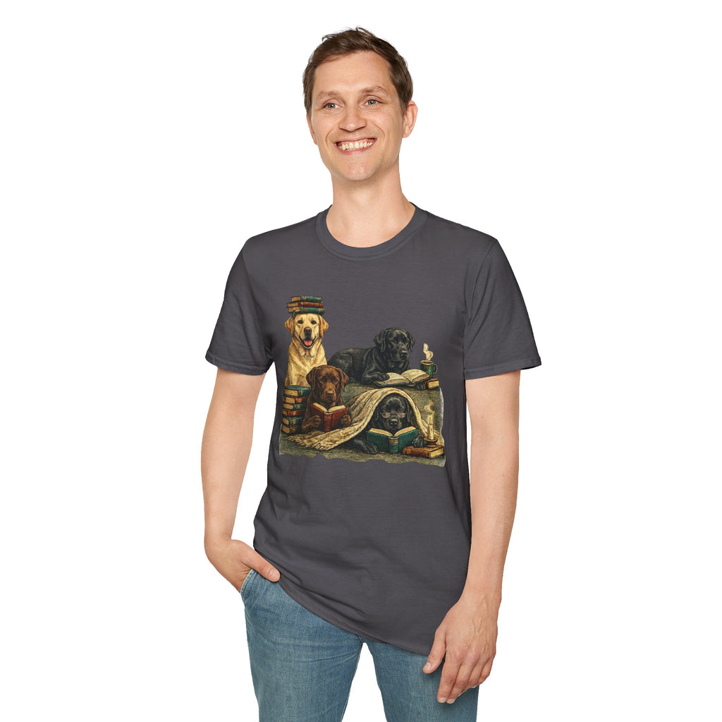 Copy of Unisex Softstyle Labador Library Four Dog T-Shirt