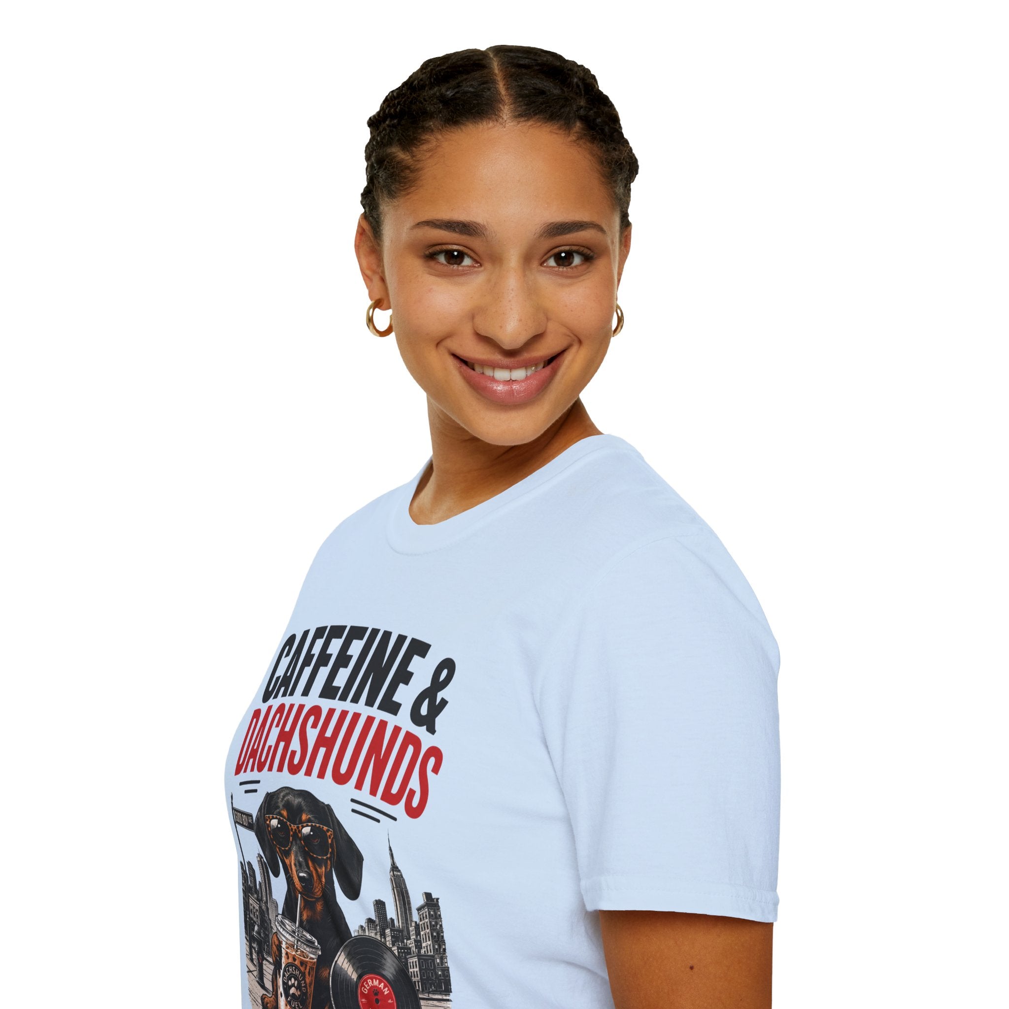 Unisex Softstyle Dachshund Caffeine Fuel T-Shirt