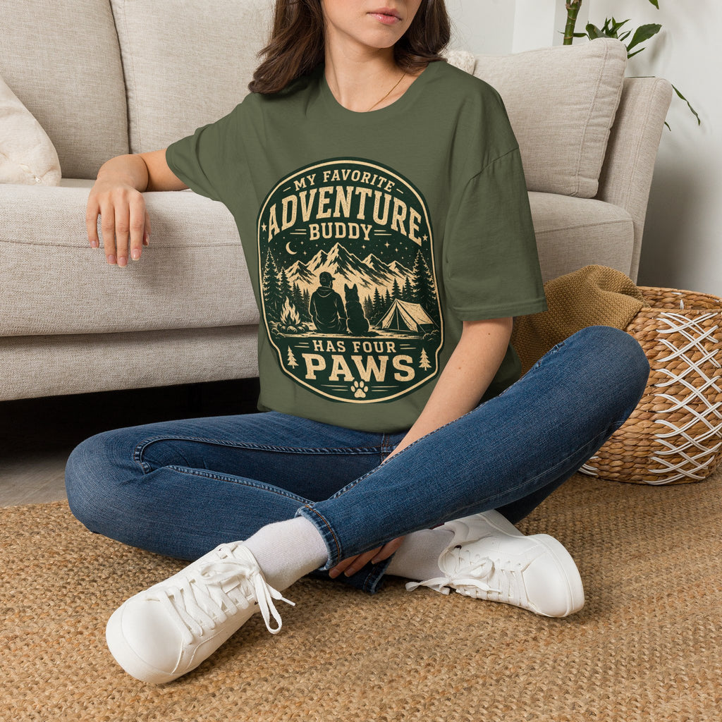 Copy of Unisex Softstyle My Favorite Adventure Has Paws T-Shirt