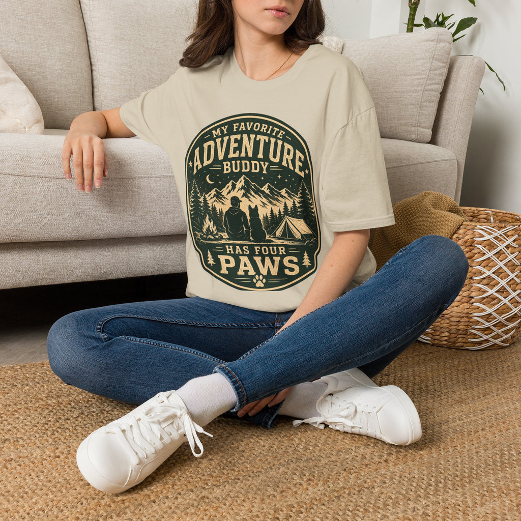 Copy of Unisex Softstyle My Favorite Adventure Has Paws T-Shirt