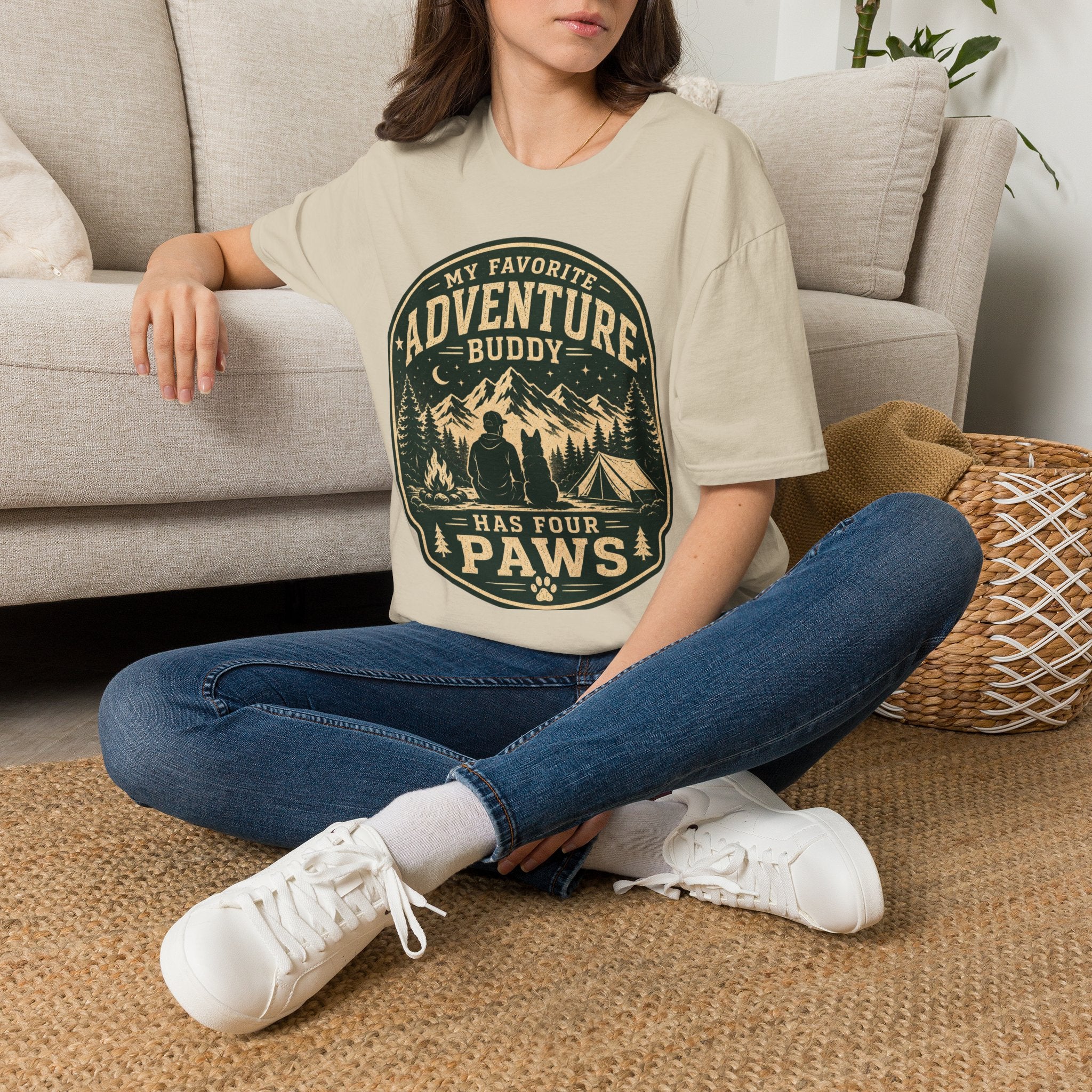 Copy of Unisex Softstyle My Favorite Adventure Has Paws T-Shirt