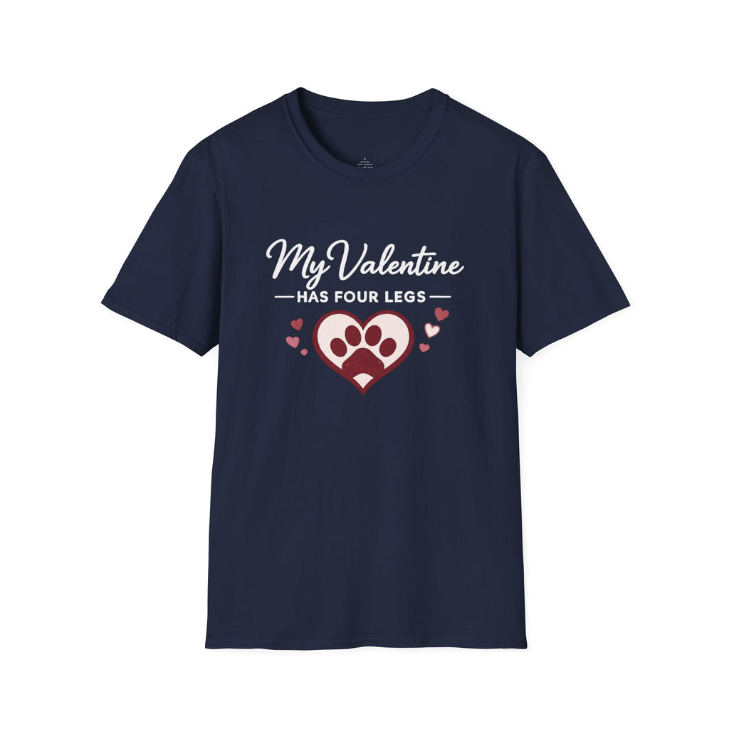 Copy of Unisex Softstyle My valentine has four leg T-Shirt