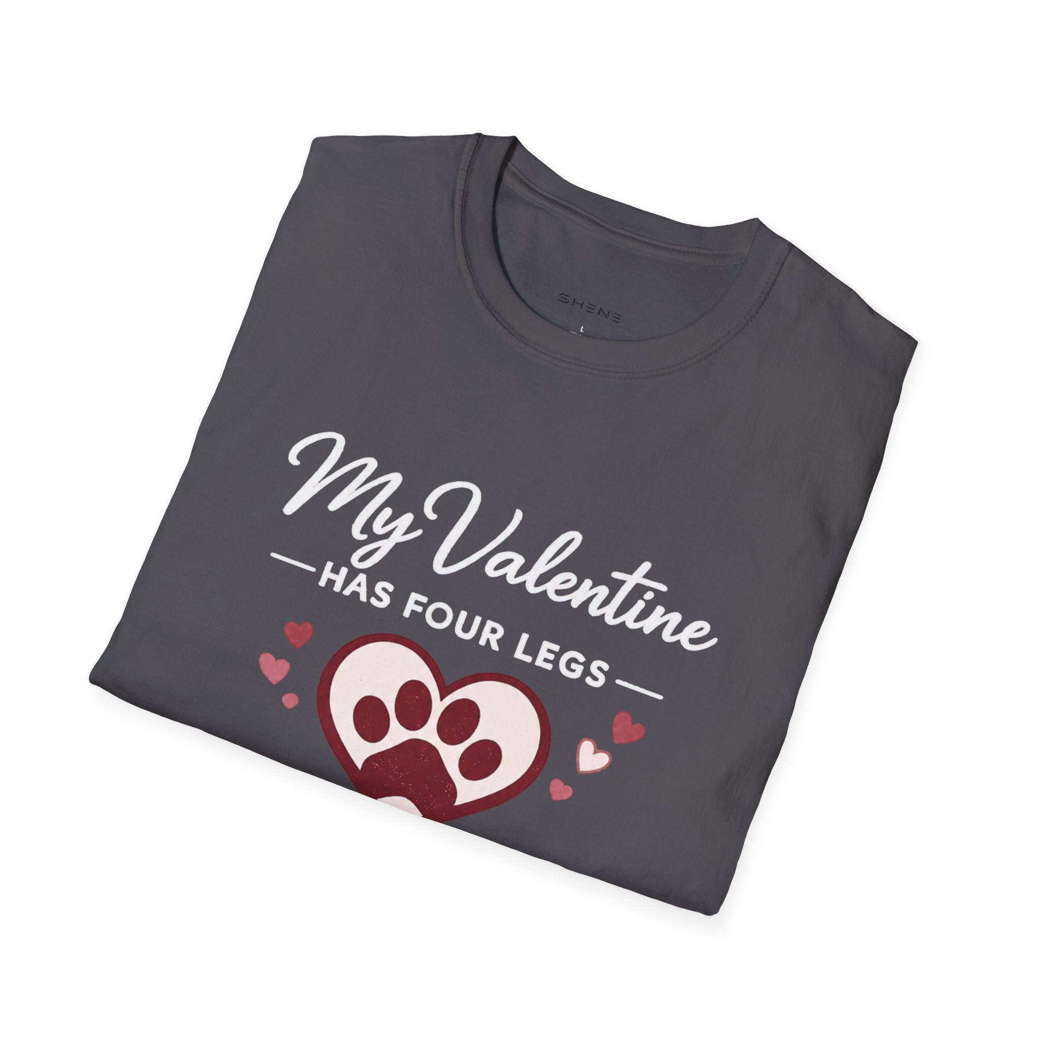 Copy of Unisex Softstyle My valentine has four leg T-Shirt
