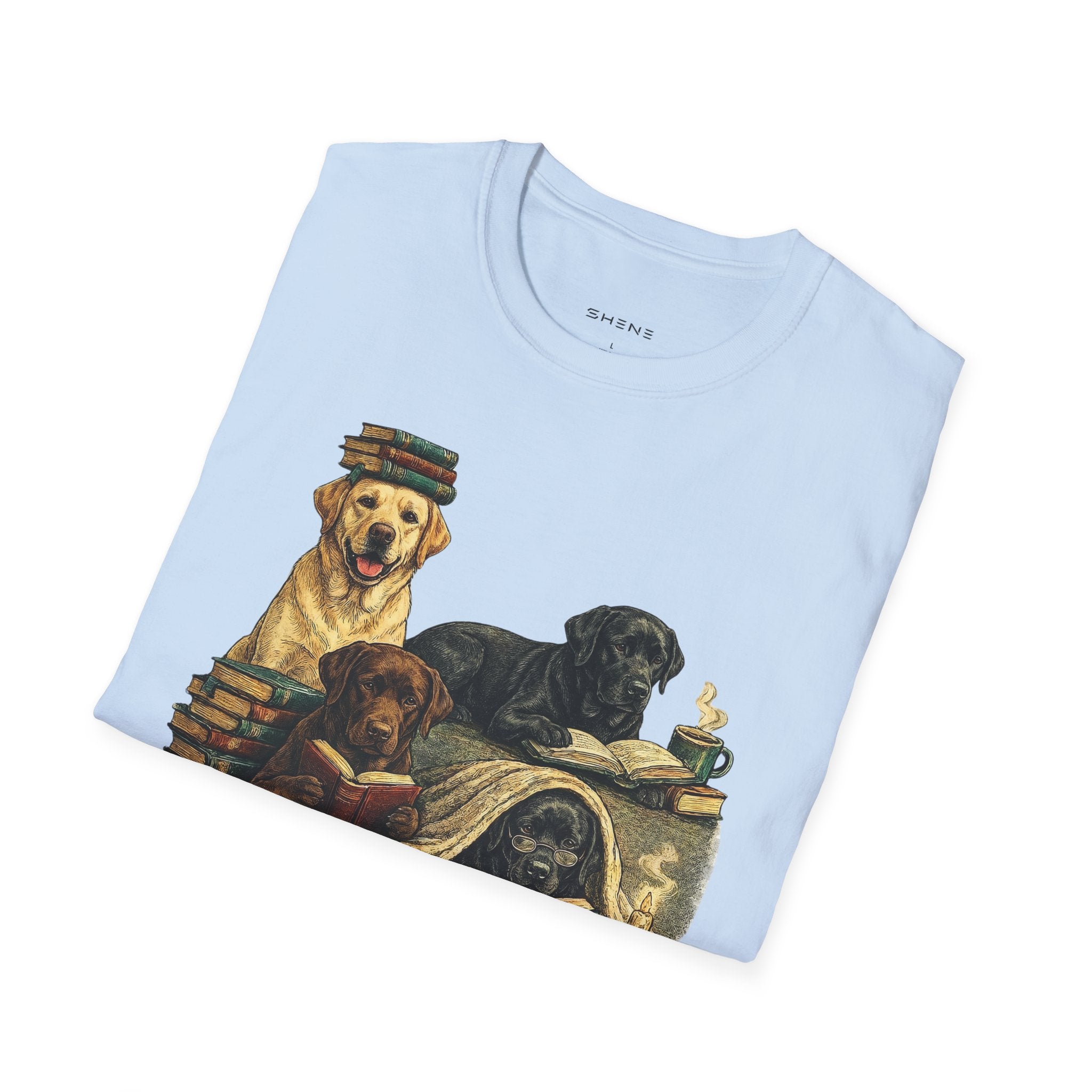 Copy of Unisex Softstyle Labador Library Four Dog T-Shirt