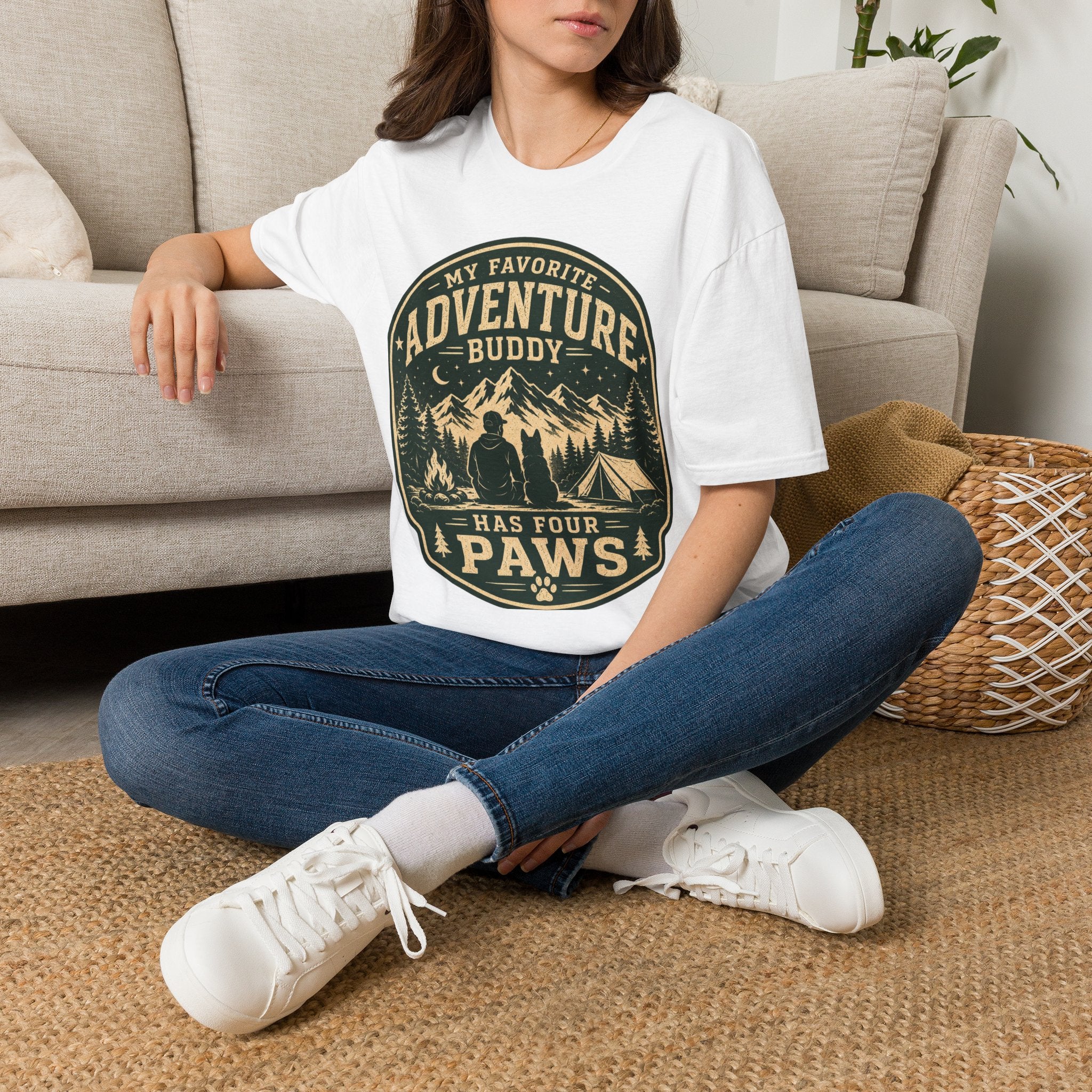Copy of Unisex Softstyle My Favorite Adventure Has Paws T-Shirt