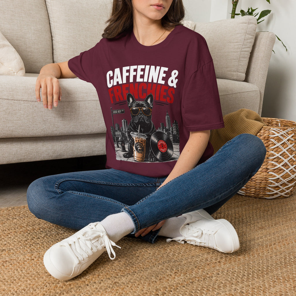 Unisex Softstyle French Bulldog Caffeine Fuel T-Shirt