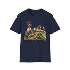 Copy of Copy of Copy of Copy of Unisex Softstyle r Pointer Library Four Dog T-Shirt