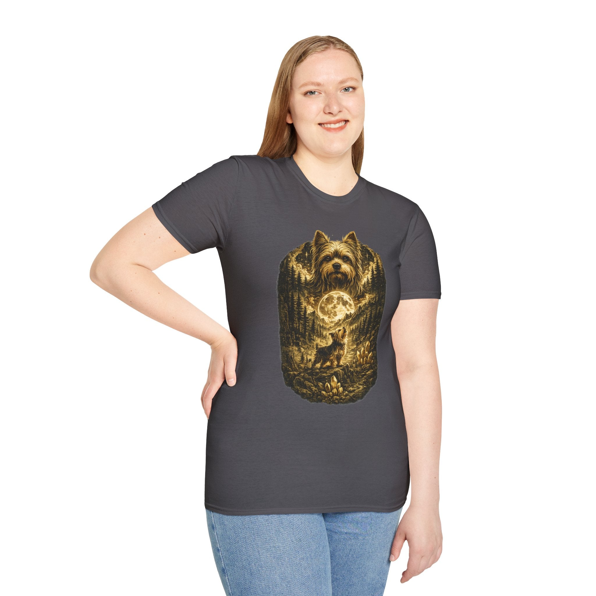 Copy of Unisex Softstyle shit su with moon T-Shirt