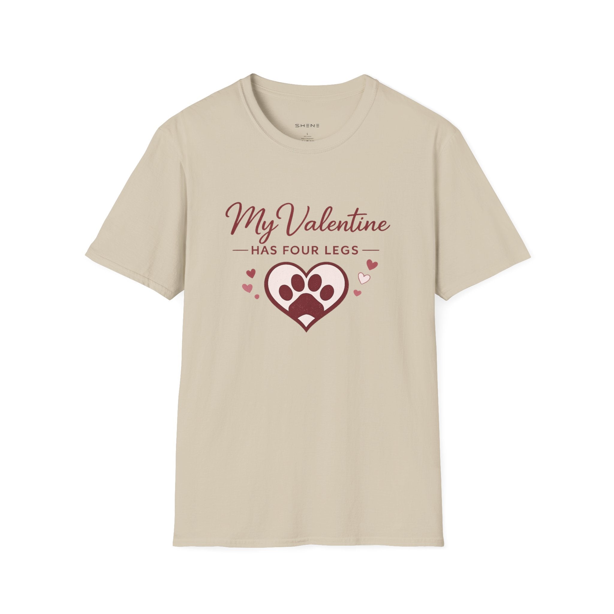 Copy of Unisex Softstyle My valentine has four leg T-Shirt