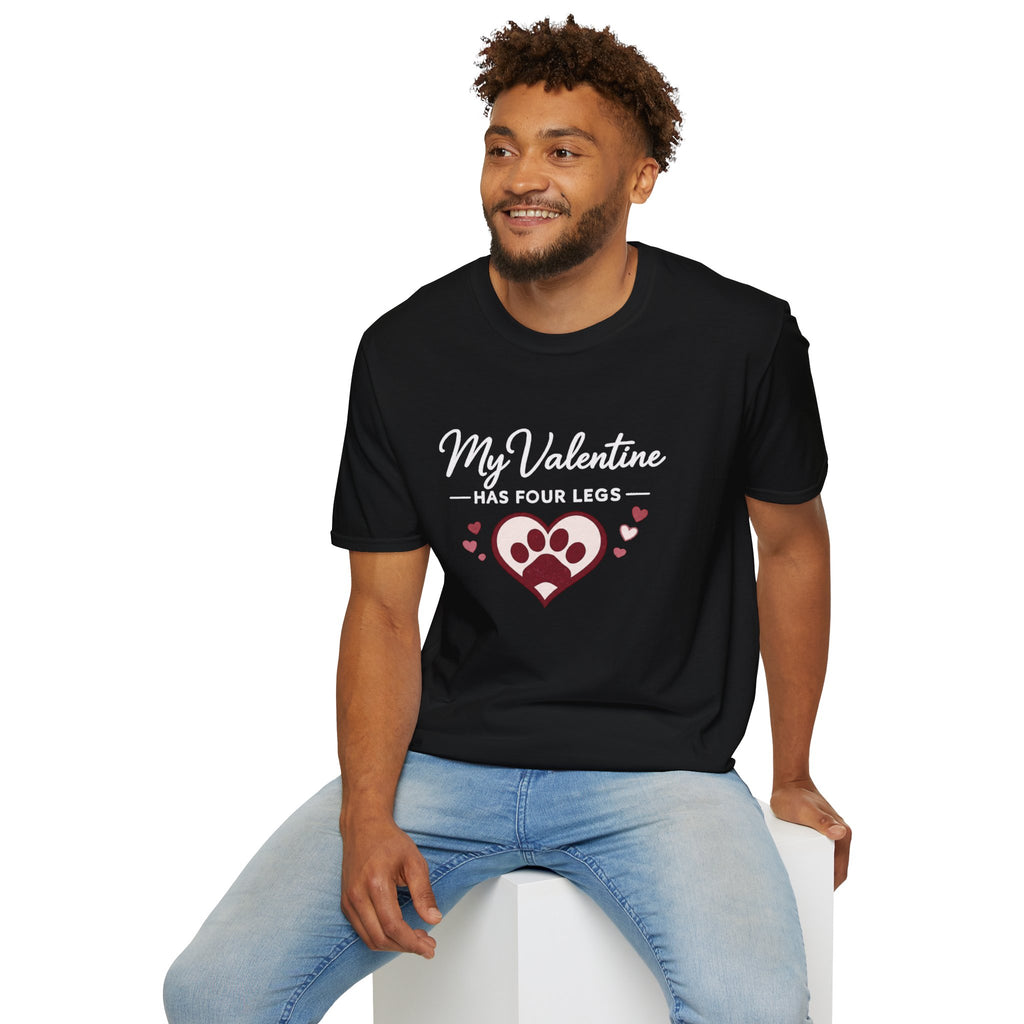 Copy of Unisex Softstyle My valentine has four leg T-Shirt