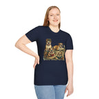 Copy of Copy of Copy of Unisex Softstyle Frenchi Library Four Dog T-Shirt