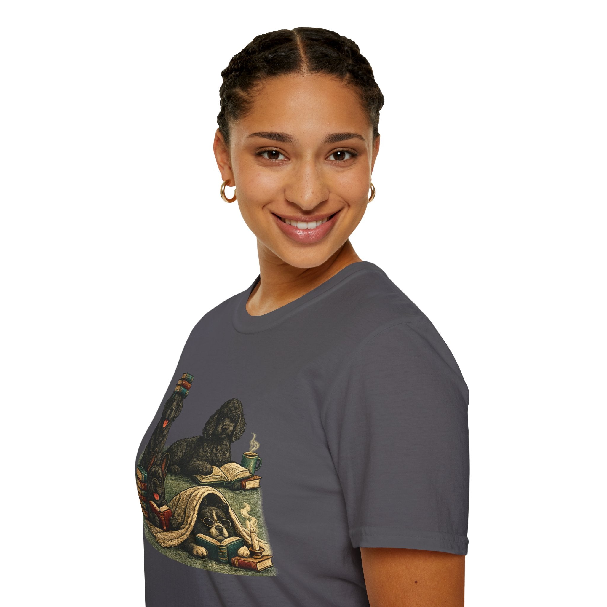 Copy of Unisex Softstyle Black Dog Library T-Shirt