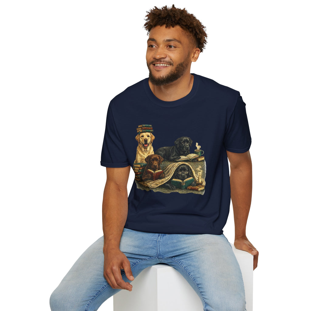 Copy of Unisex Softstyle Labador Library Four Dog T-Shirt