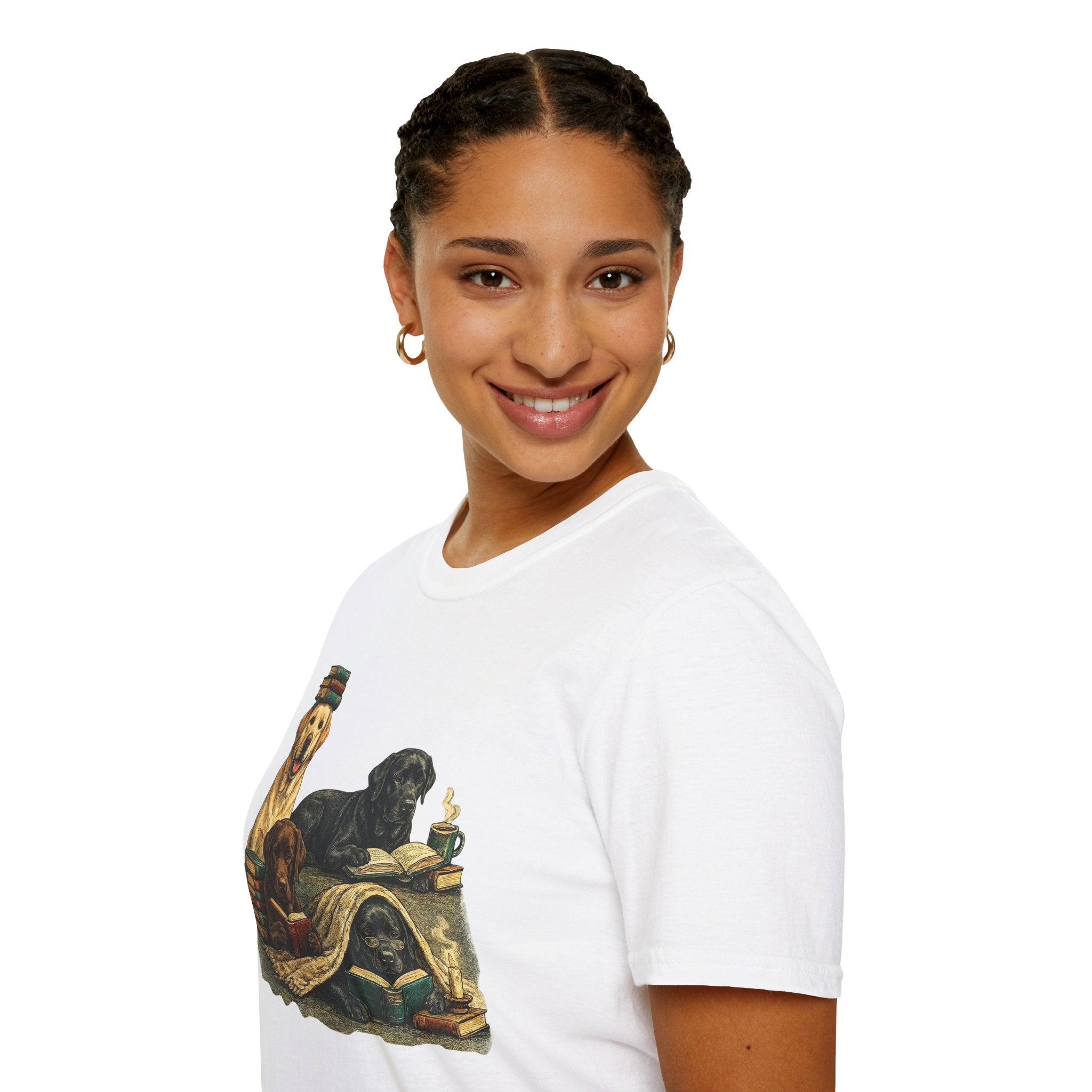 Copy of Unisex Softstyle Labador Library Four Dog T-Shirt