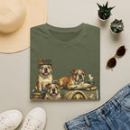 Copy of Copy of Copy of Unisex Softstyle Frenchi Library Four Dog T-Shirt