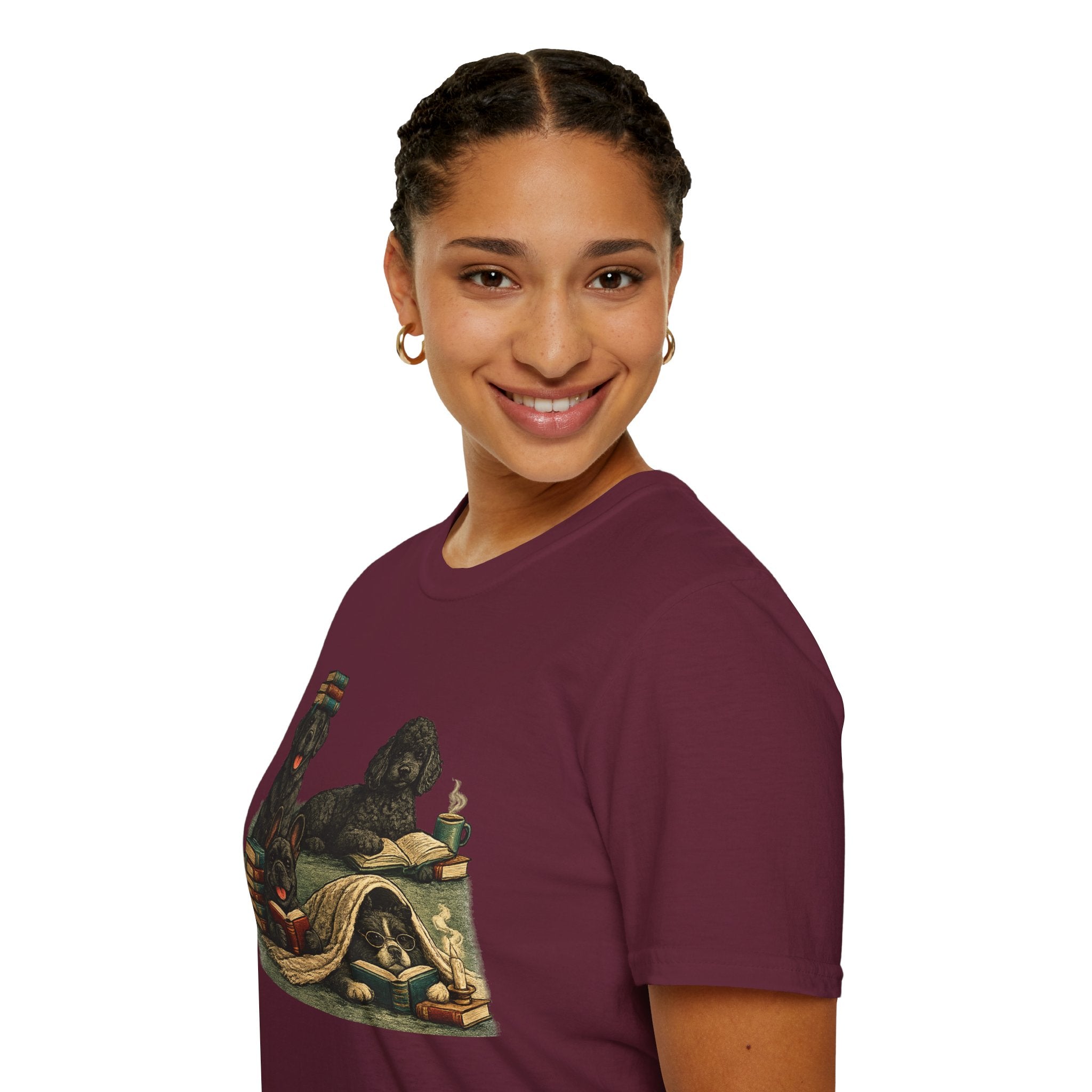 Copy of Unisex Softstyle Black Dog Library T-Shirt