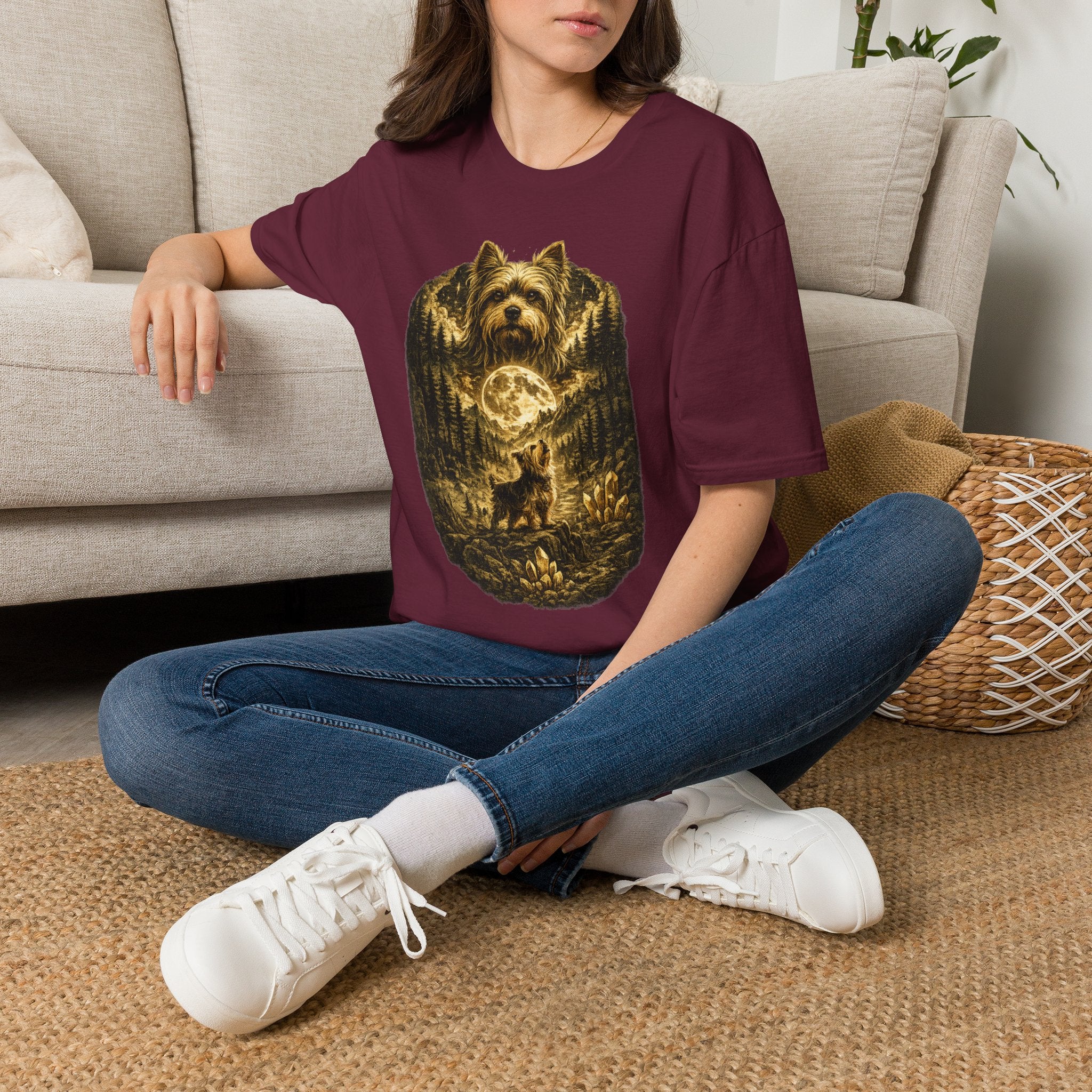 Copy of Unisex Softstyle shit su with moon T-Shirt