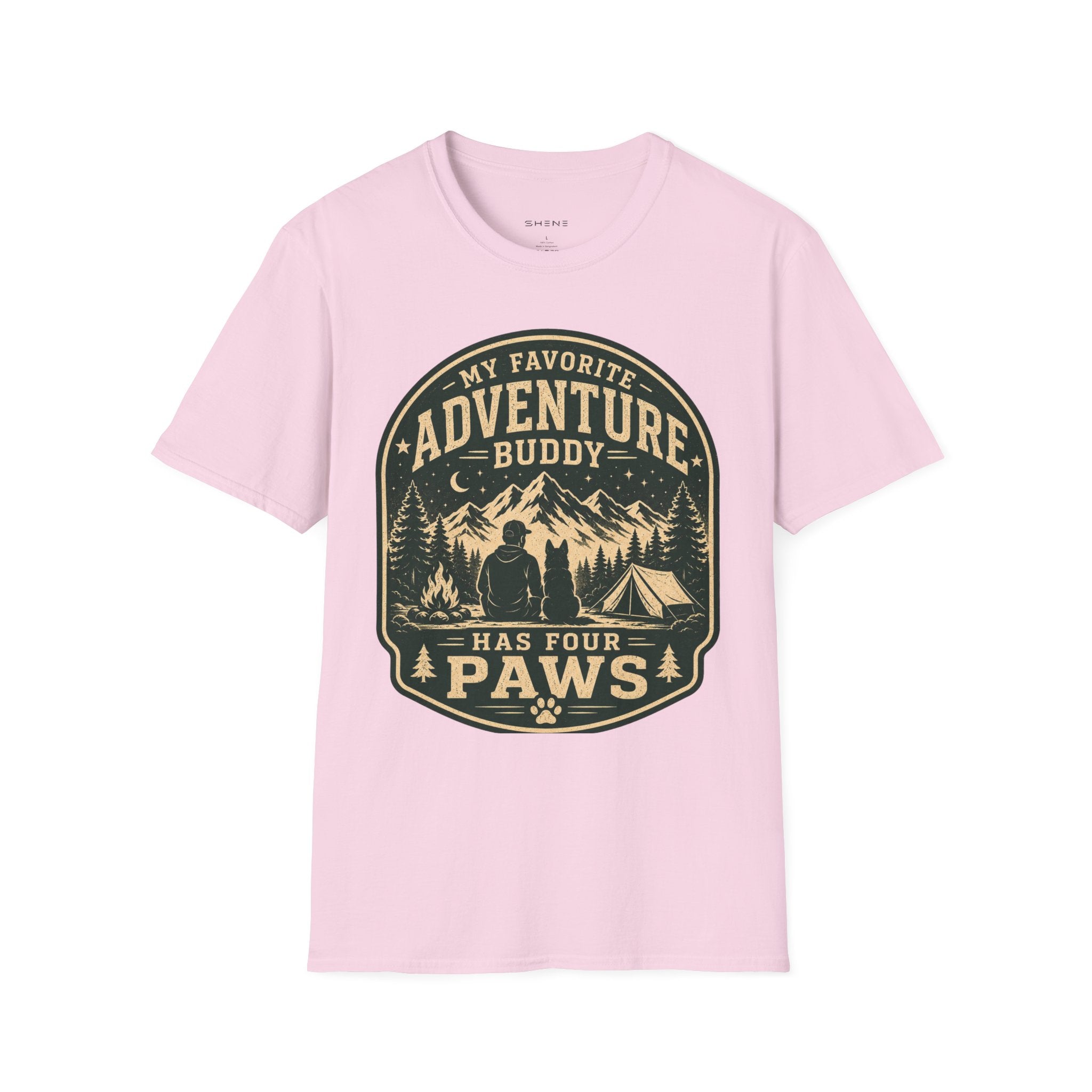 Copy of Unisex Softstyle My Favorite Adventure Has Paws T-Shirt