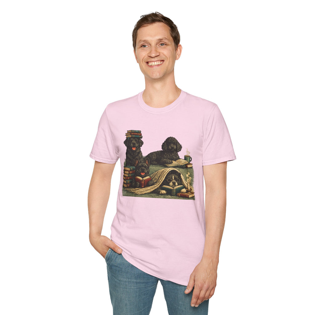 Copy of Unisex Softstyle Black Dog Library T-Shirt