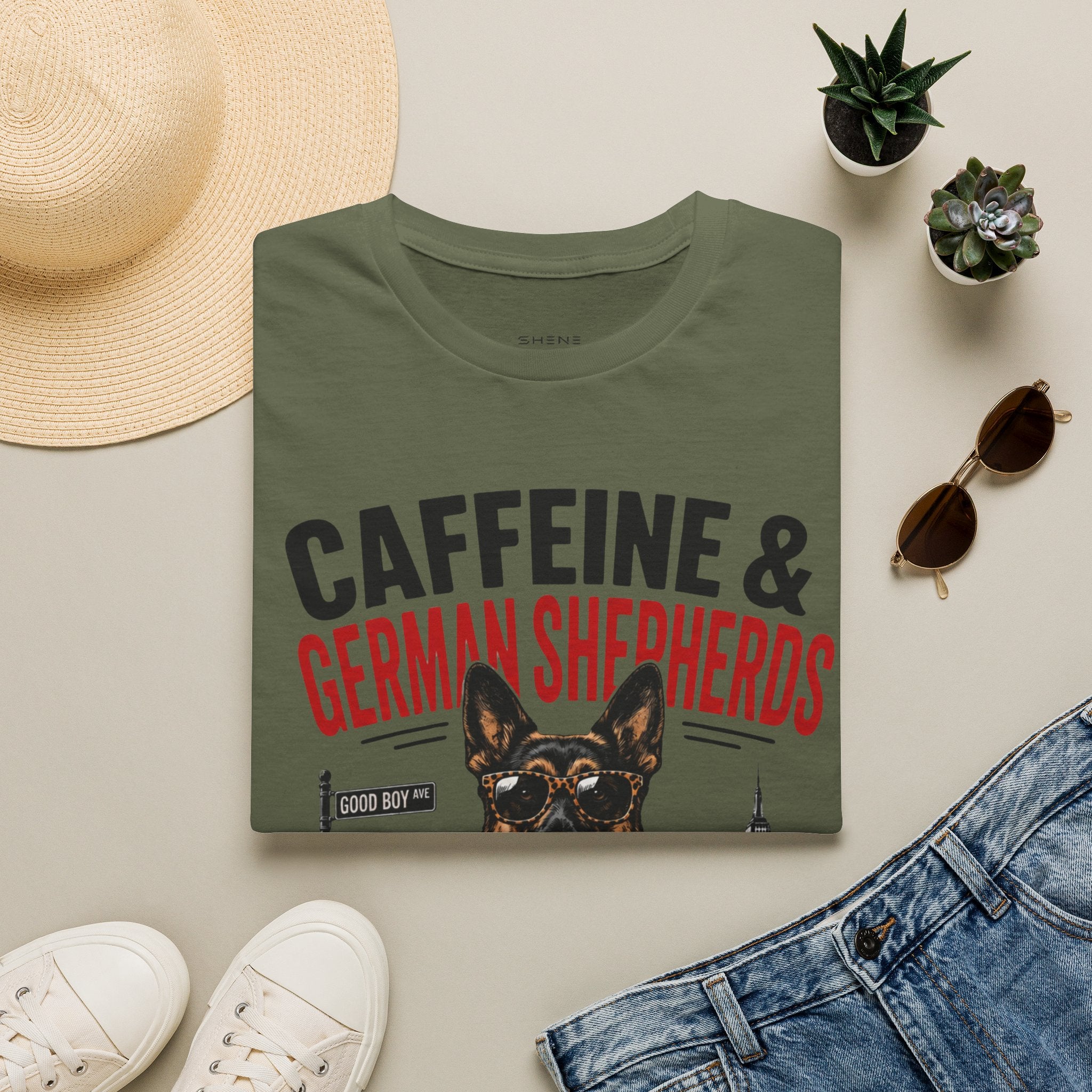 Copy of Unisex Softstyle German Shephed Caffeine Fuel T-Shirt