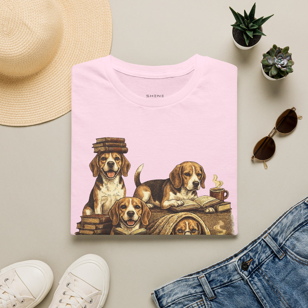 Copy of Copy of Copy of Copy of Unisex Softstyle Beegal Library Four Dog T-Shirt