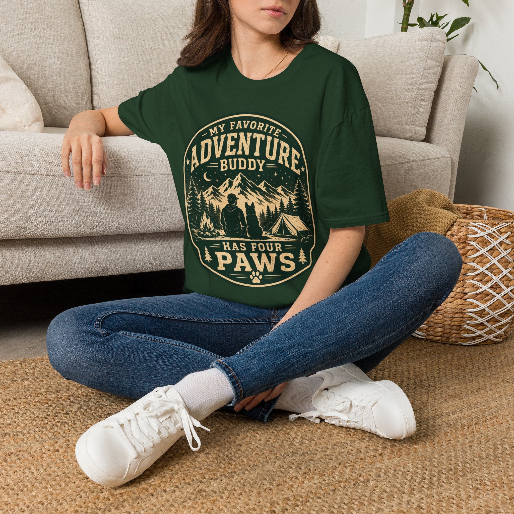 Copy of Unisex Softstyle My Favorite Adventure Has Paws T-Shirt