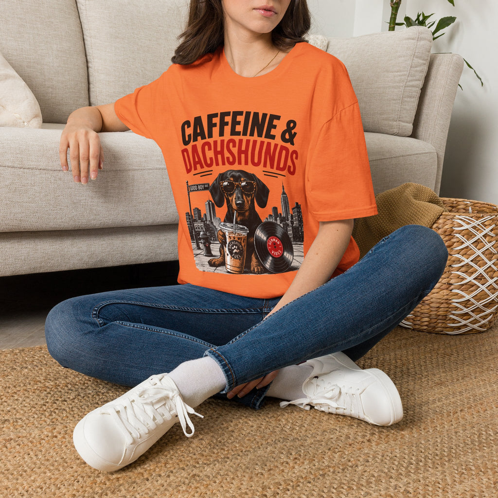 Unisex Softstyle Dachshund Caffeine Fuel T-Shirt
