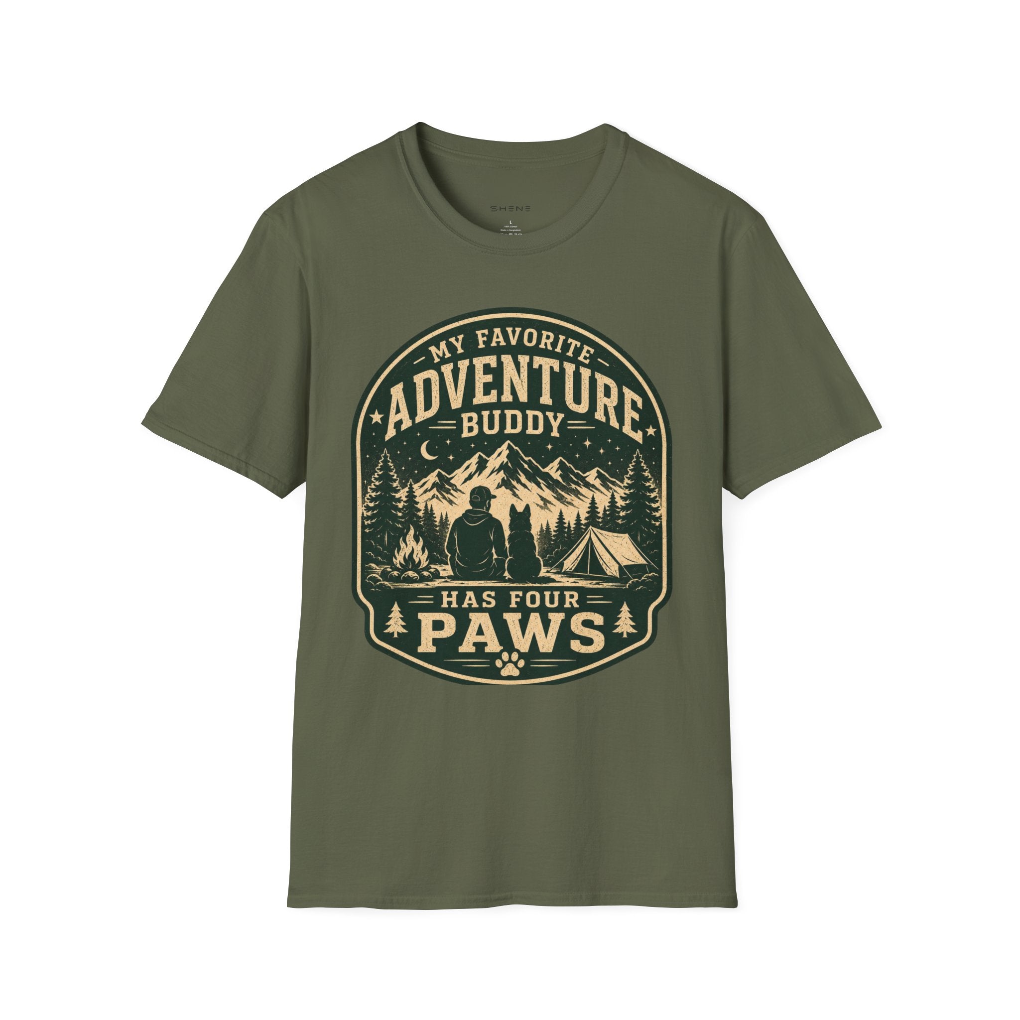 Copy of Unisex Softstyle My Favorite Adventure Has Paws T-Shirt