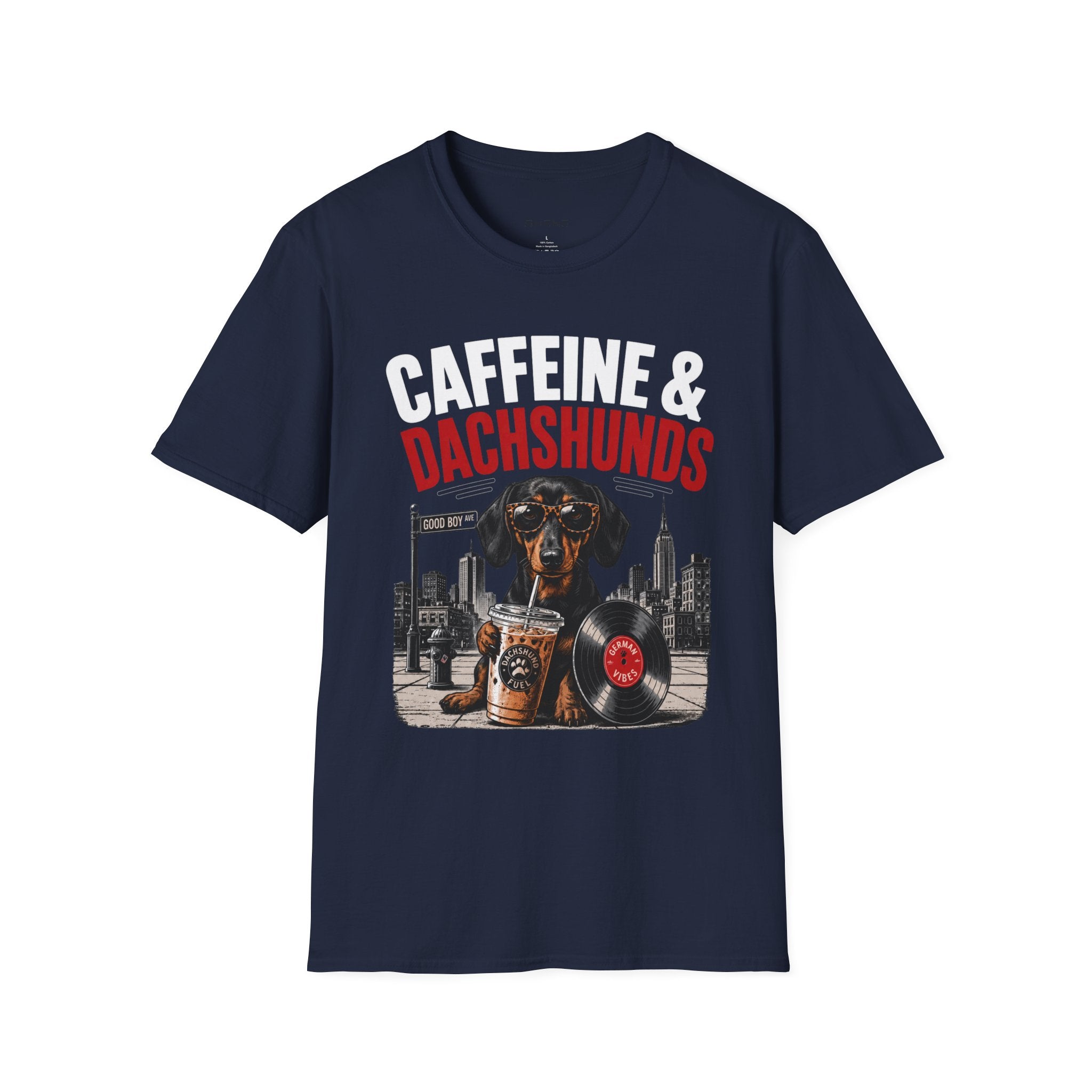 Unisex Softstyle Dachshund Caffeine Fuel T-Shirt